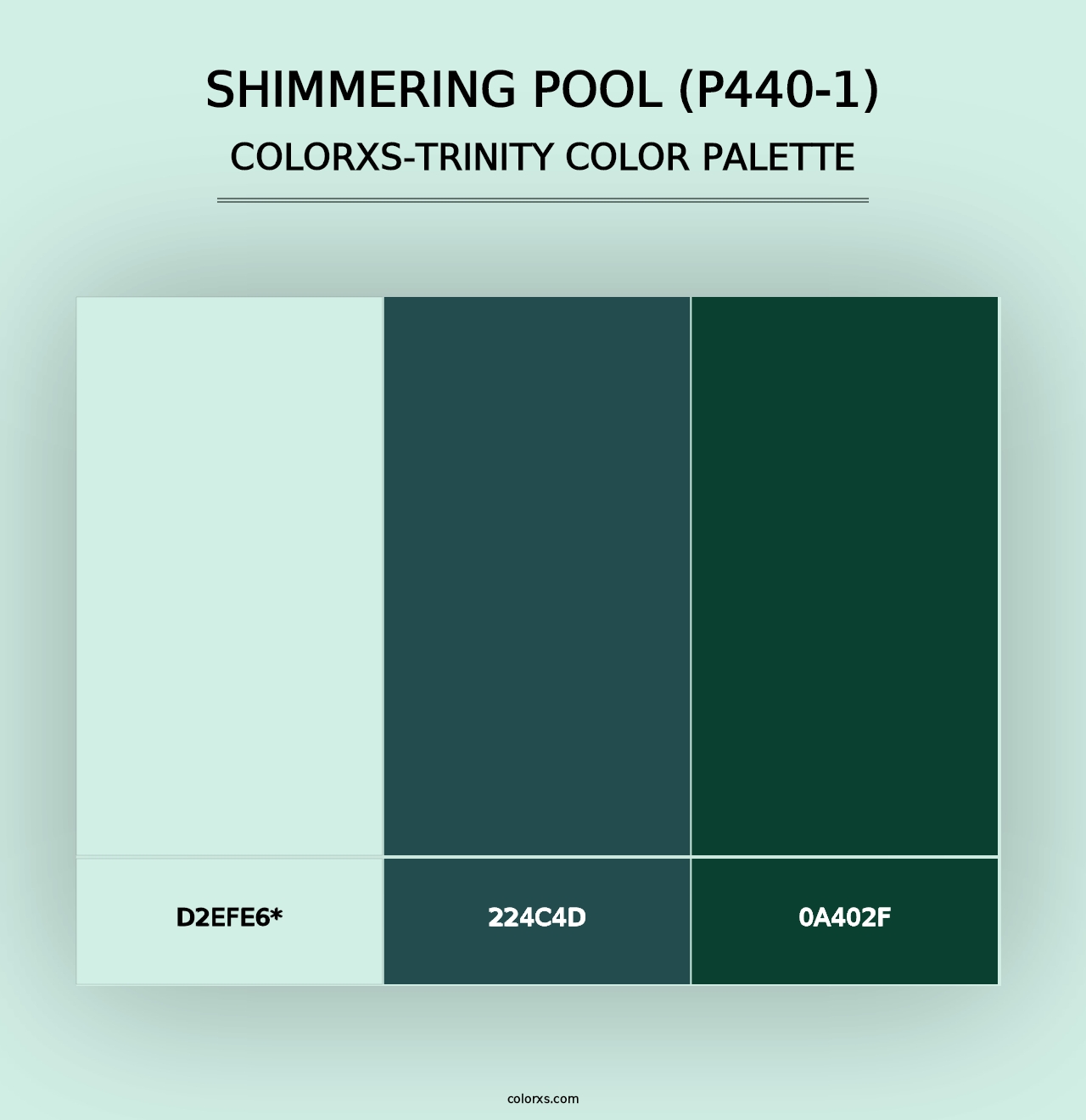 Shimmering Pool (P440-1) - Colorxs Trinity Palette