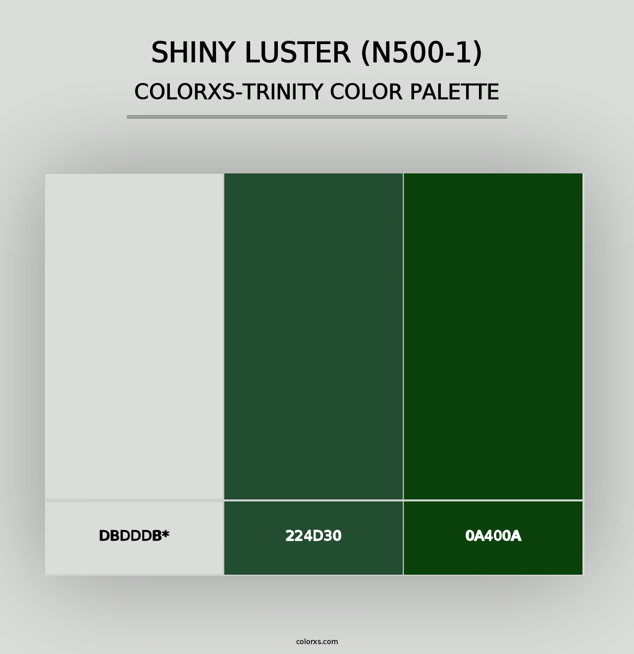 Shiny Luster (N500-1) - Colorxs Trinity Palette