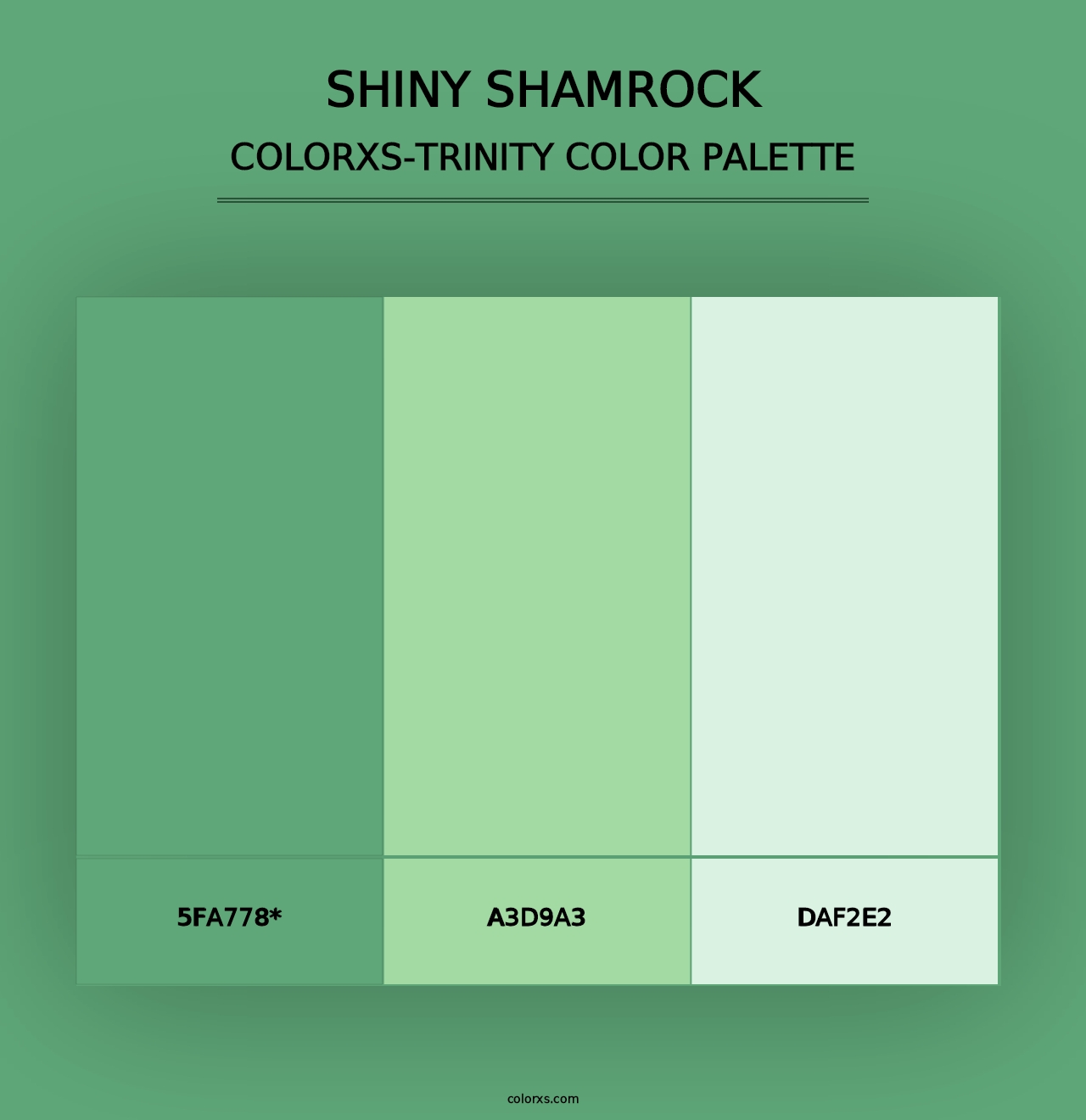 Shiny Shamrock - Colorxs Trinity Palette