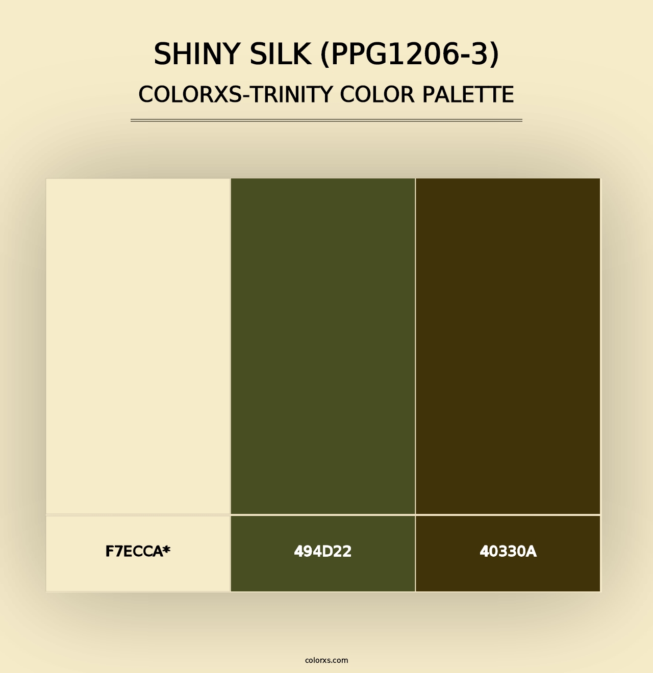 Shiny Silk (PPG1206-3) - Colorxs Trinity Palette