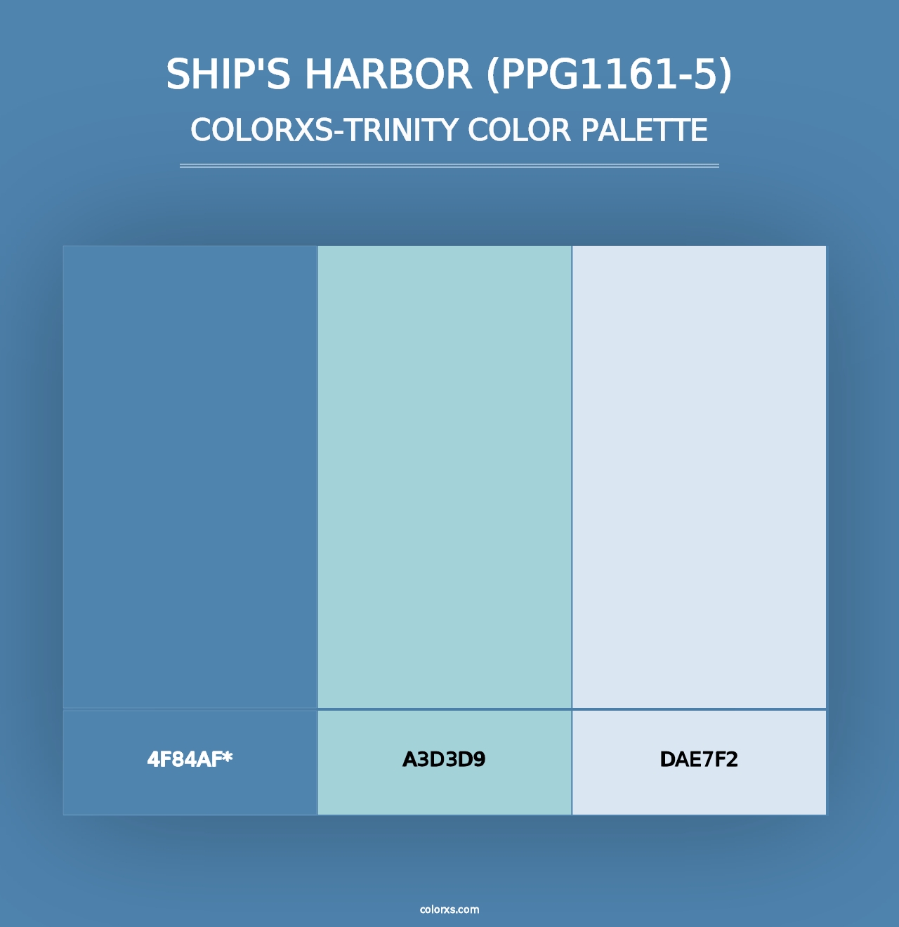 Ship's Harbor (PPG1161-5) - Colorxs Trinity Palette