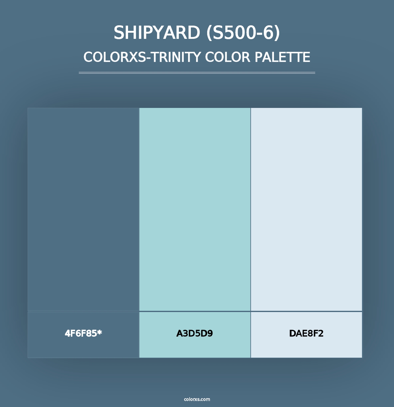 Shipyard (S500-6) - Colorxs Trinity Palette