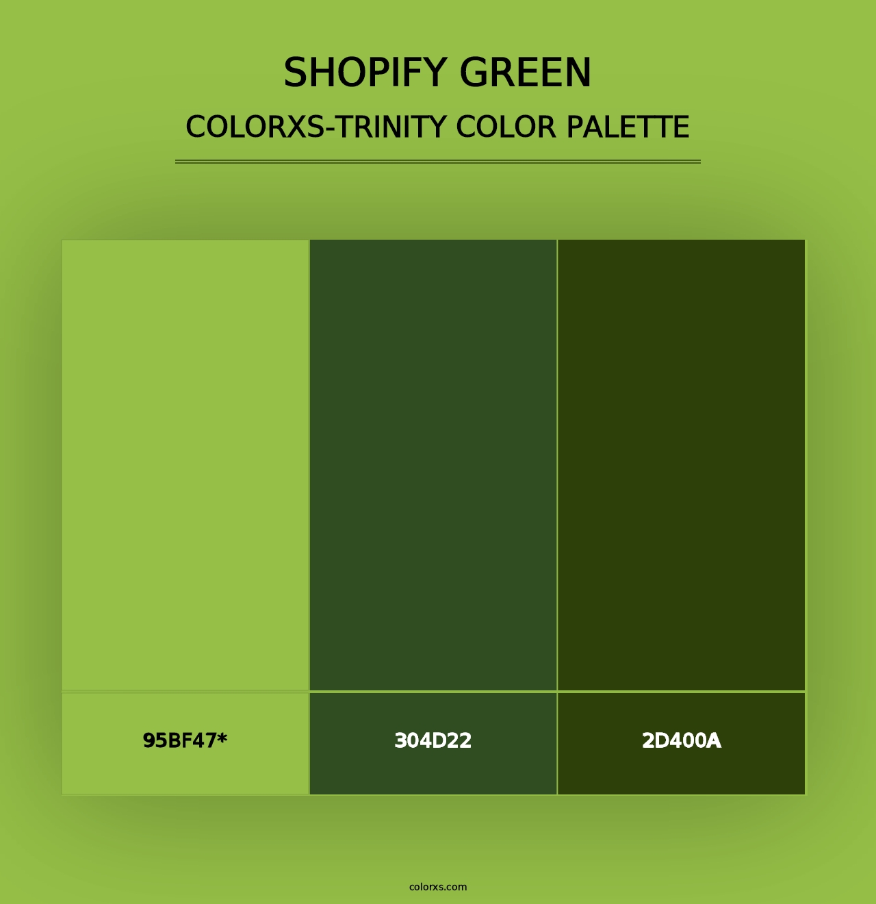 Shopify Green - Colorxs Trinity Palette