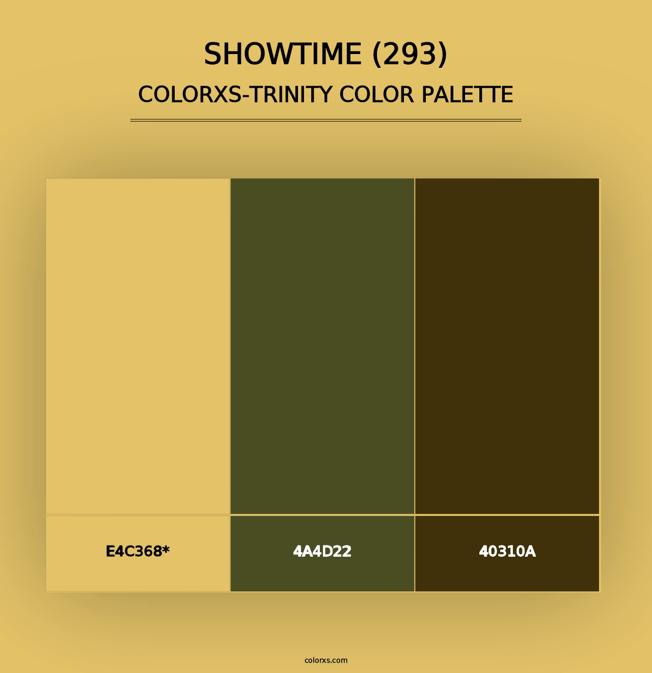 Showtime (293) - Colorxs Trinity Palette