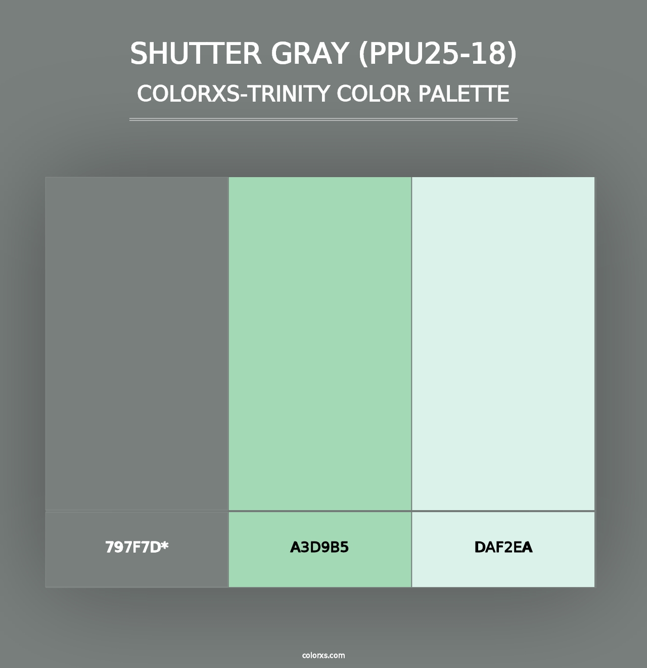 Shutter Gray (PPU25-18) - Colorxs Trinity Palette