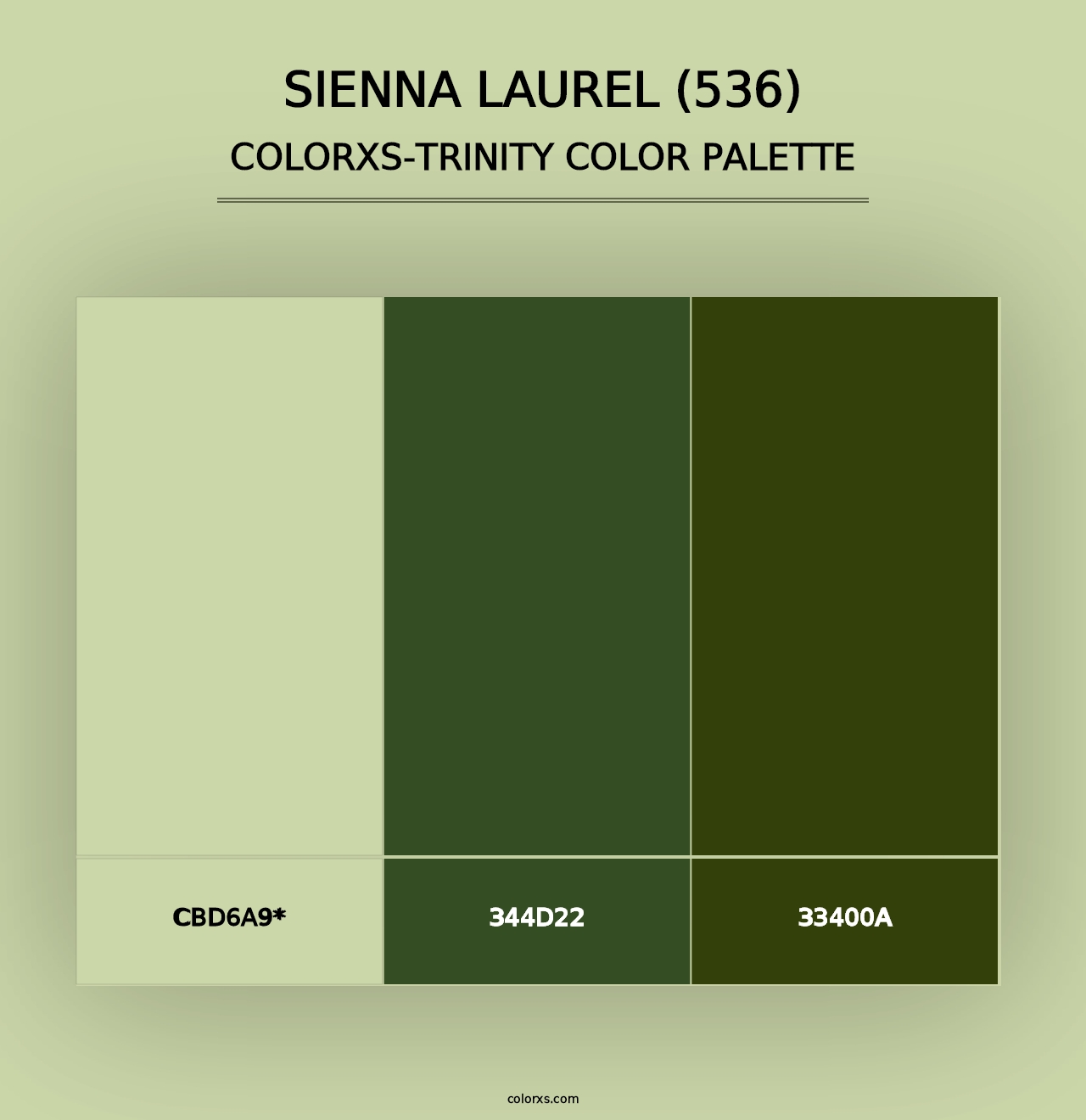 Sienna Laurel (536) - Colorxs Trinity Palette