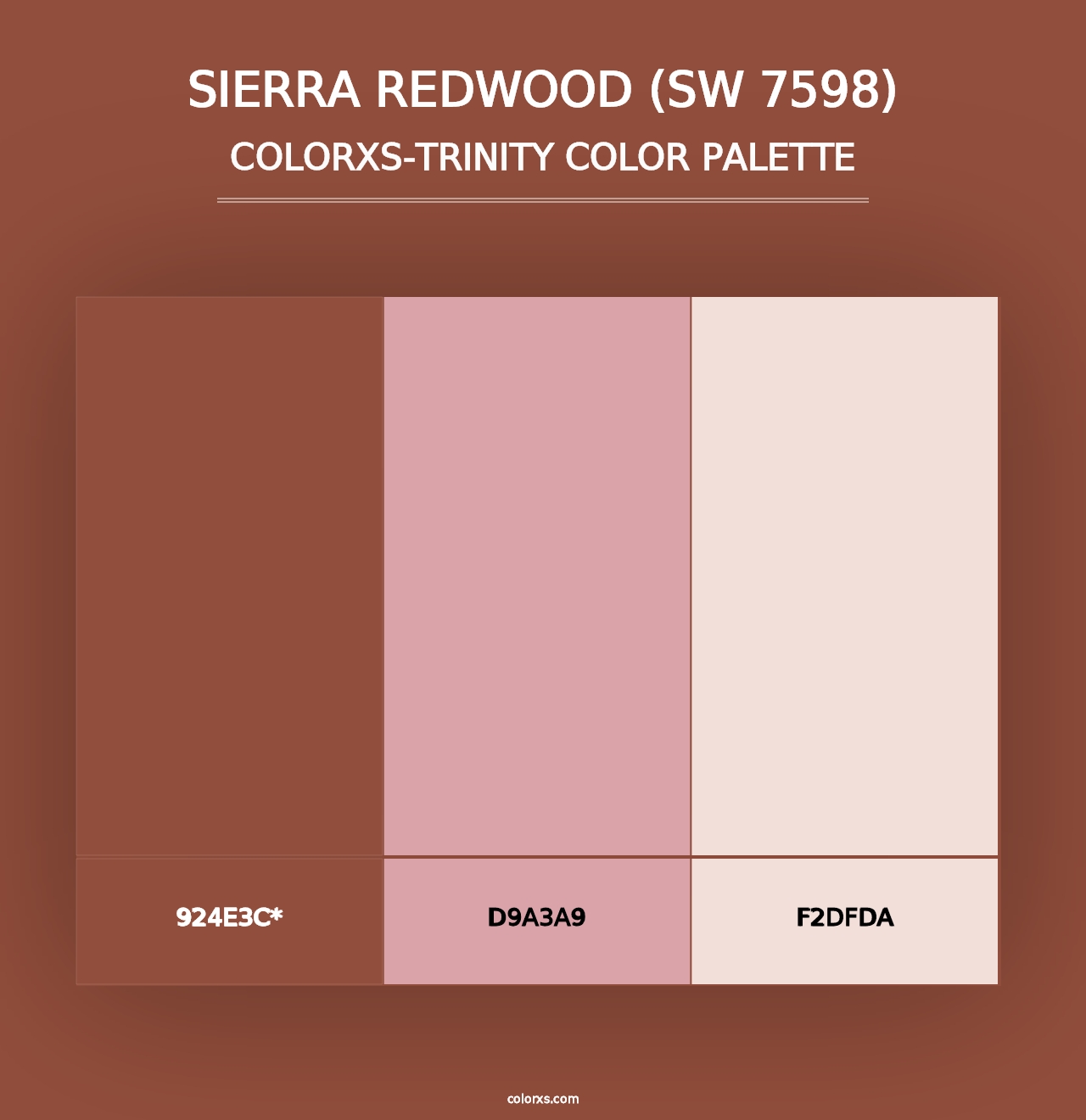 Sierra Redwood (SW 7598) - Colorxs Trinity Palette