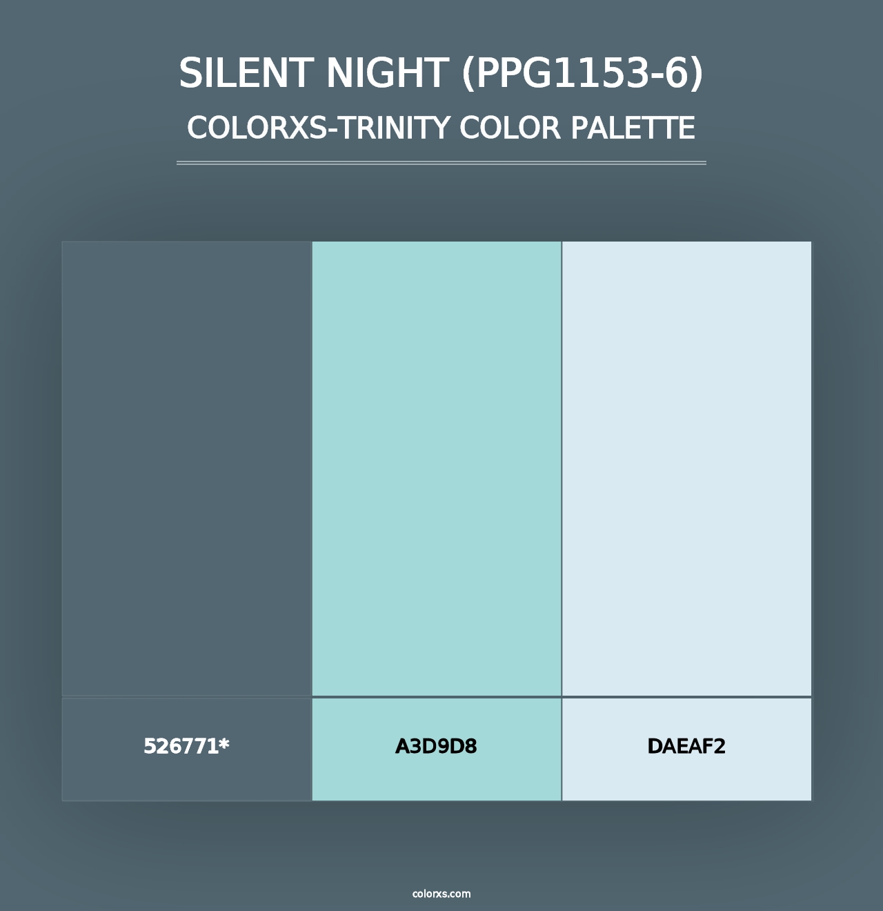 Silent Night (PPG1153-6) - Colorxs Trinity Palette