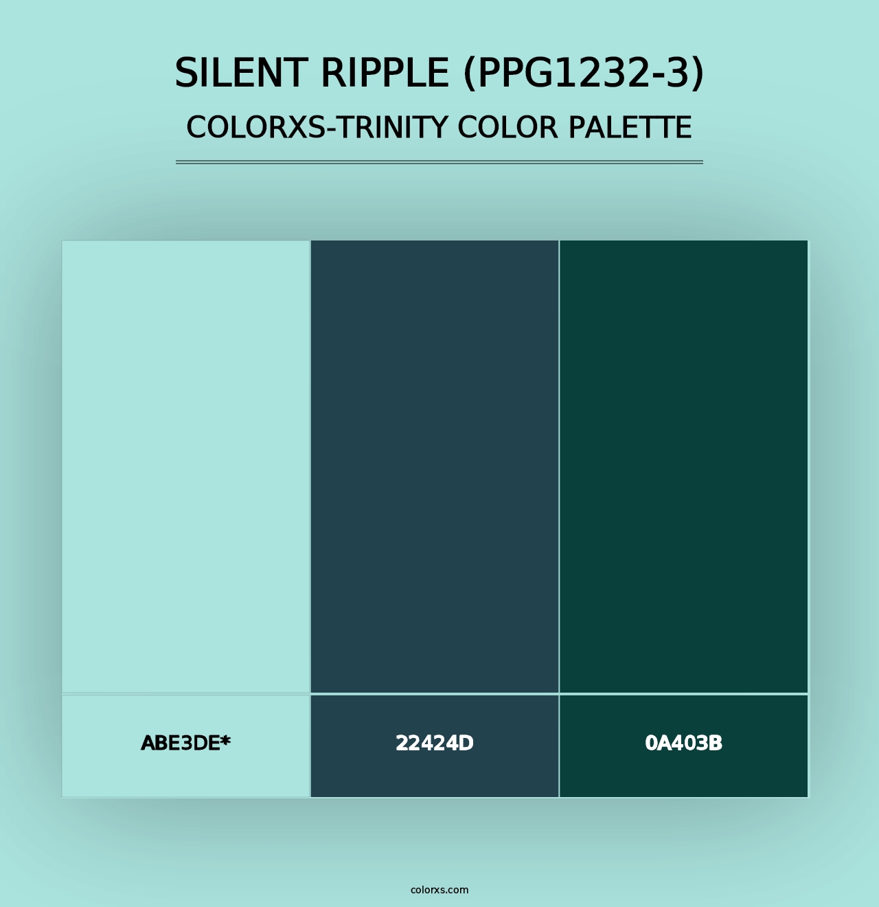 Silent Ripple (PPG1232-3) - Colorxs Trinity Palette