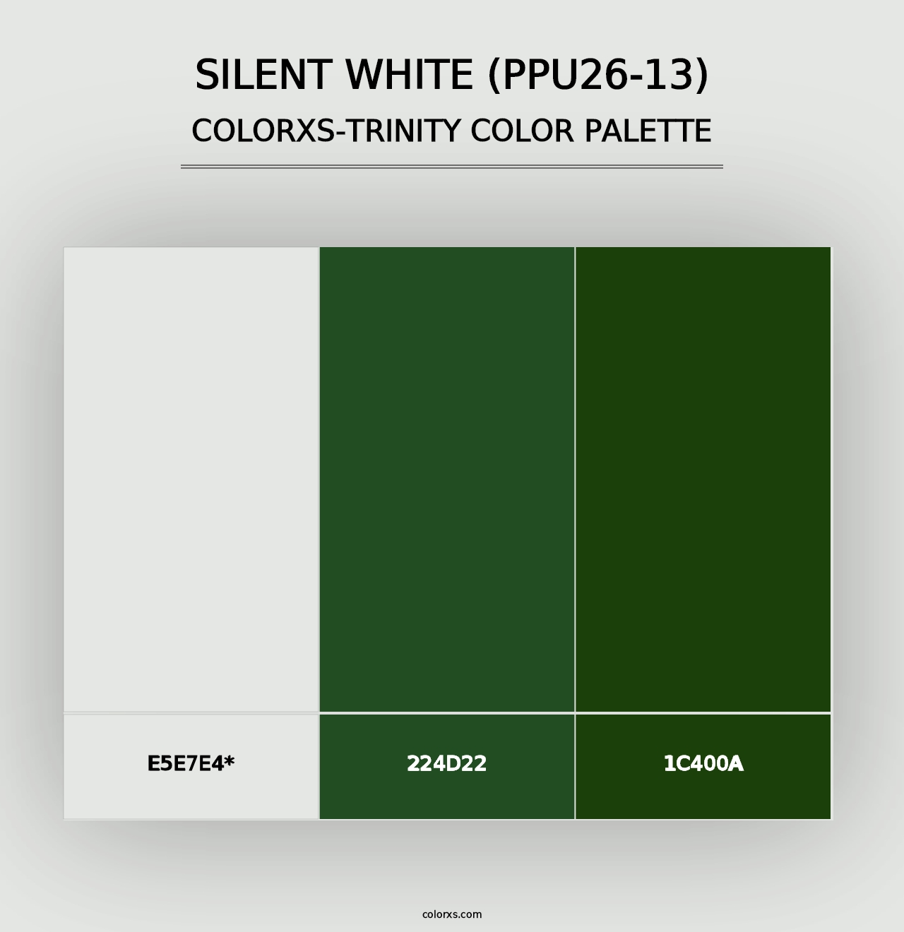 Silent White (PPU26-13) - Colorxs Trinity Palette