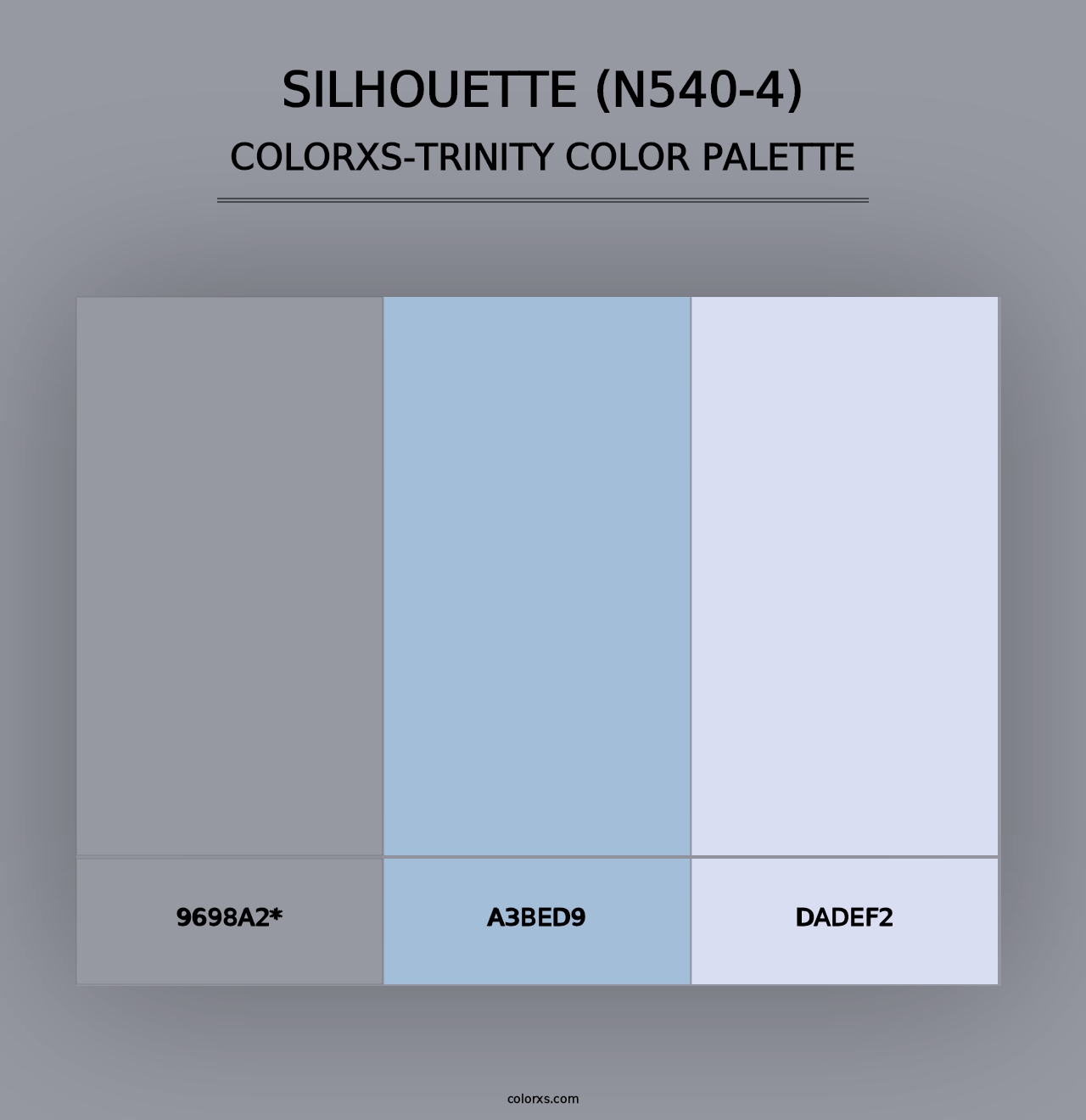 Silhouette (N540-4) - Colorxs Trinity Palette