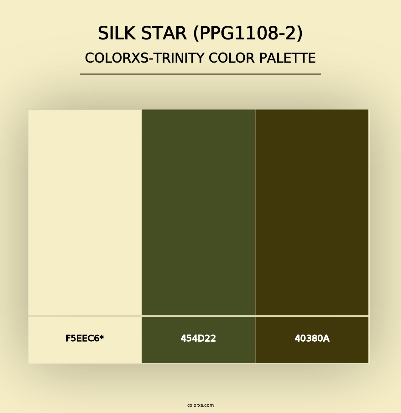 Silk Star (PPG1108-2) - Colorxs Trinity Palette