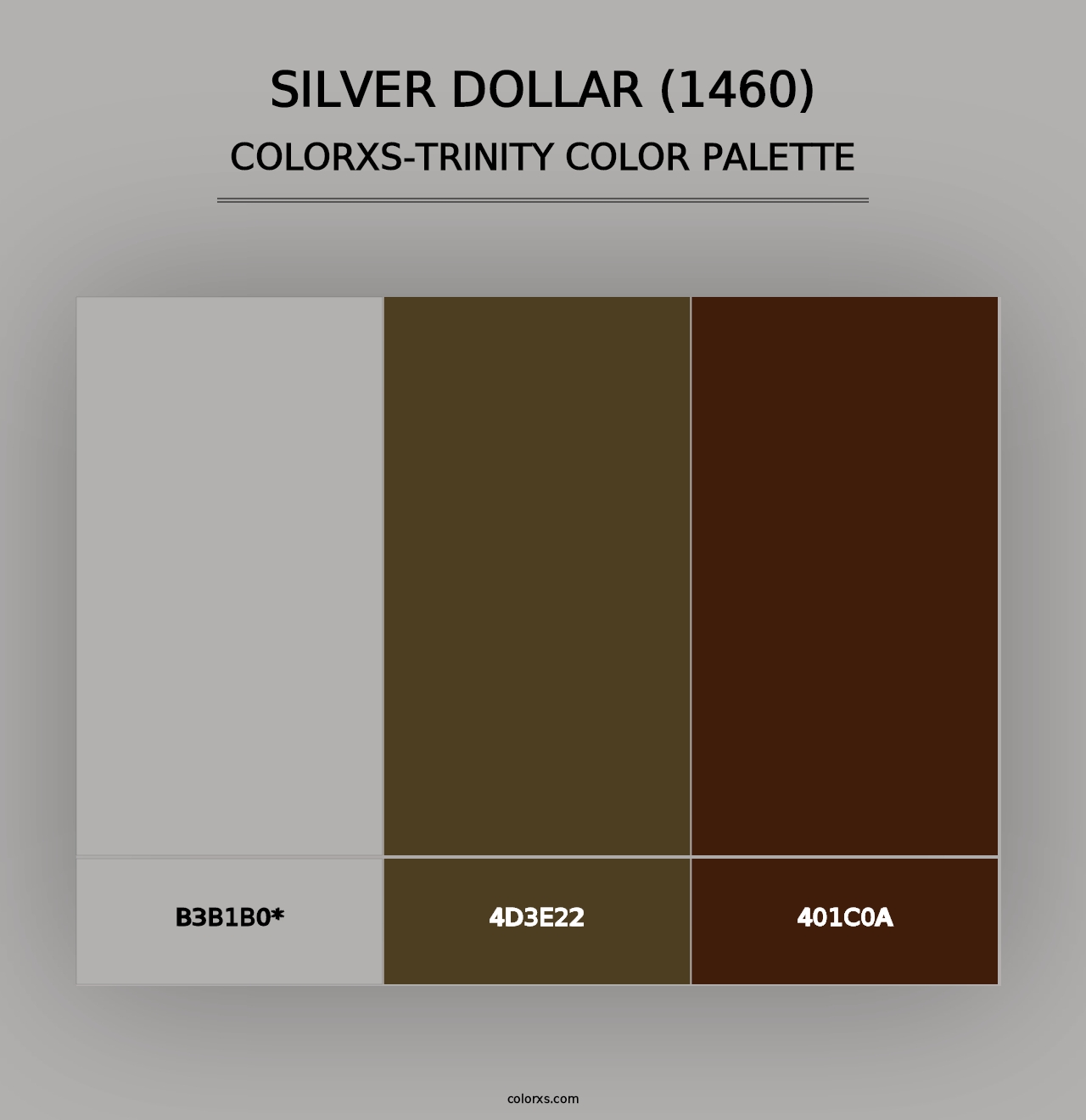 Silver Dollar (1460) - Colorxs Trinity Palette