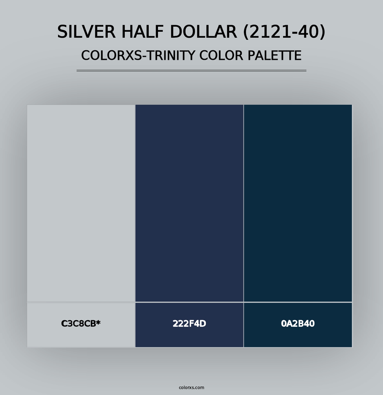 Silver Half Dollar (2121-40) - Colorxs Trinity Palette