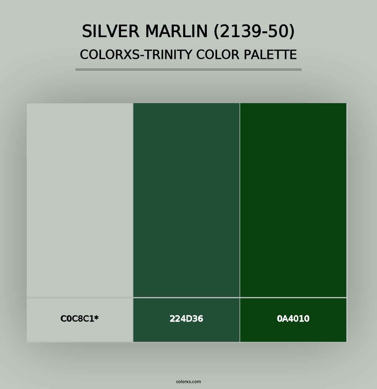 Silver Marlin (2139-50) - Colorxs Trinity Palette