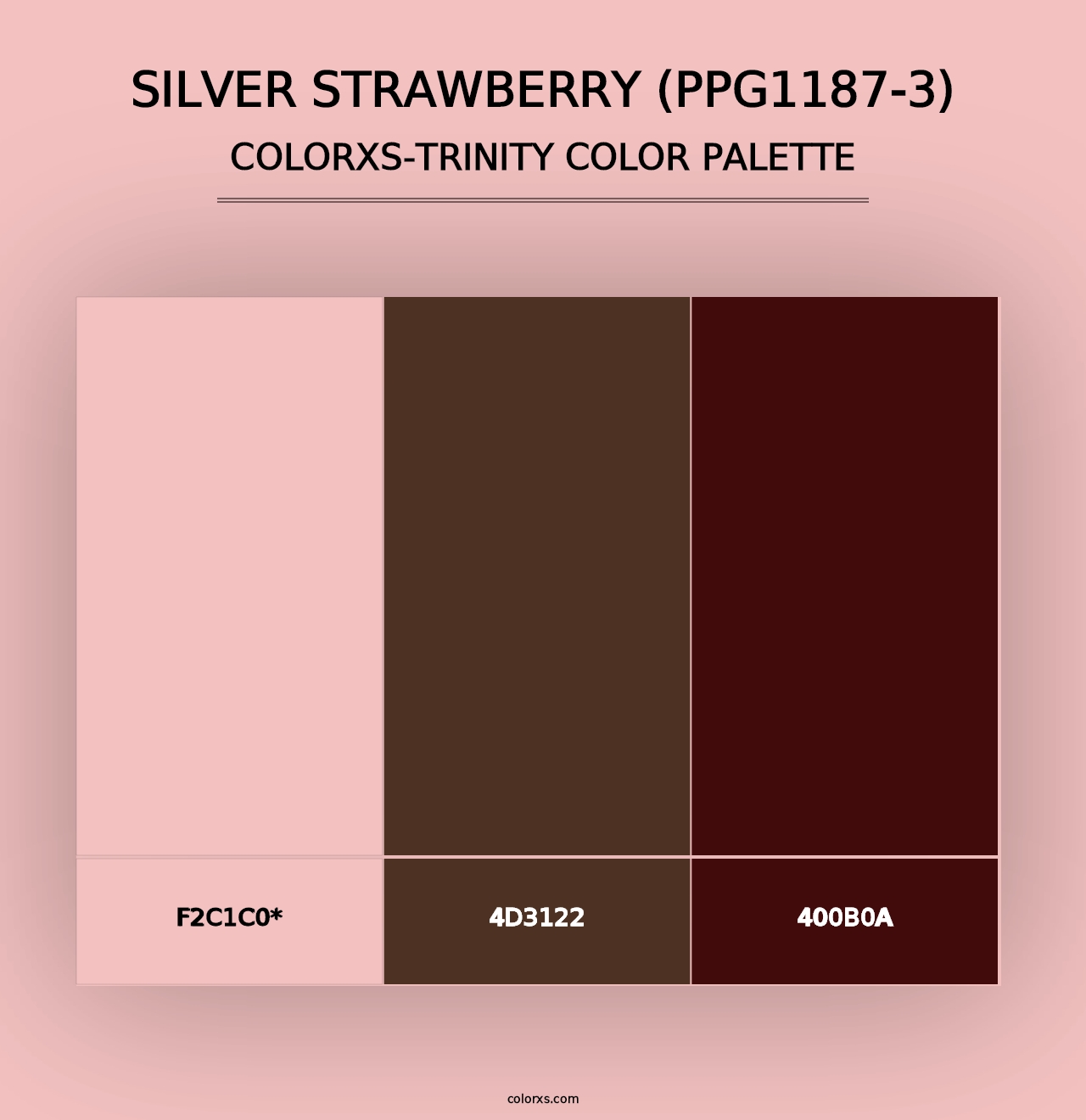 Silver Strawberry (PPG1187-3) - Colorxs Trinity Palette