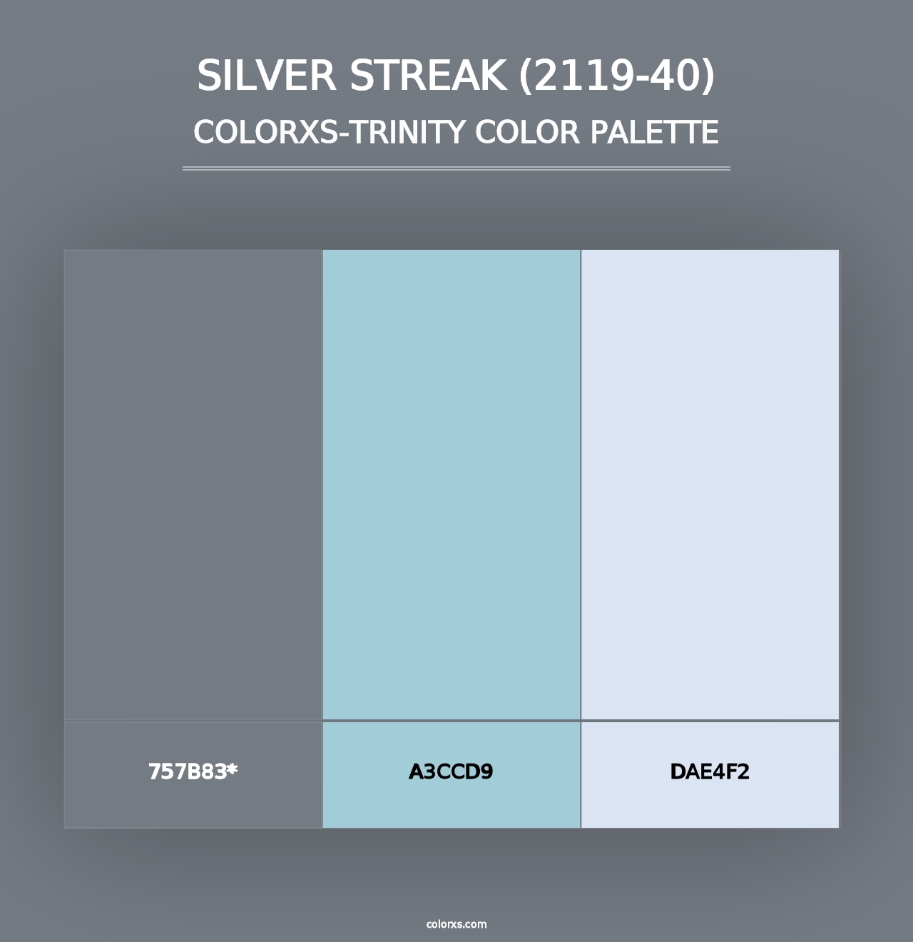 Silver Streak (2119-40) - Colorxs Trinity Palette