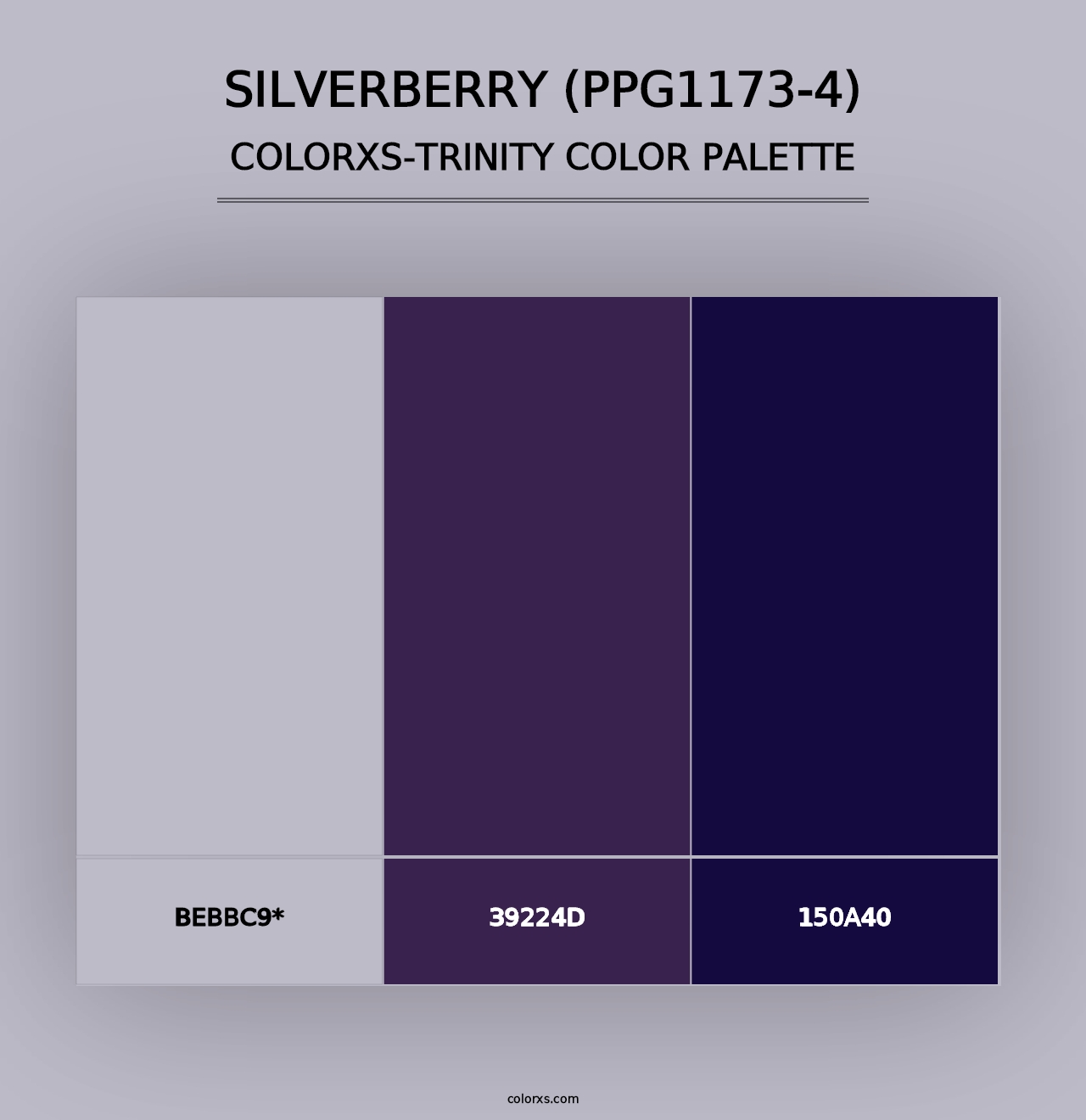 Silverberry (PPG1173-4) - Colorxs Trinity Palette