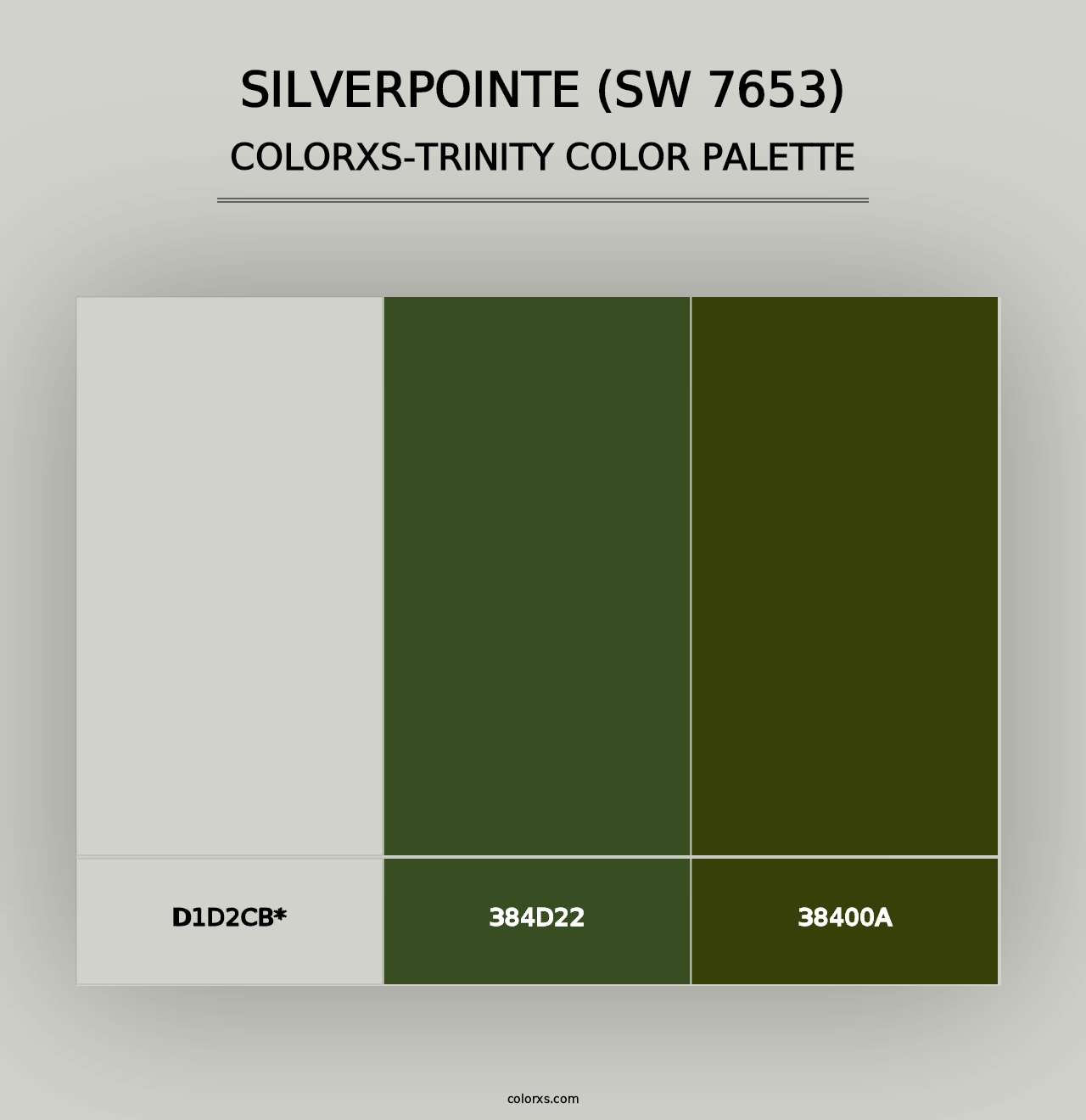 Silverpointe (SW 7653) - Colorxs Trinity Palette