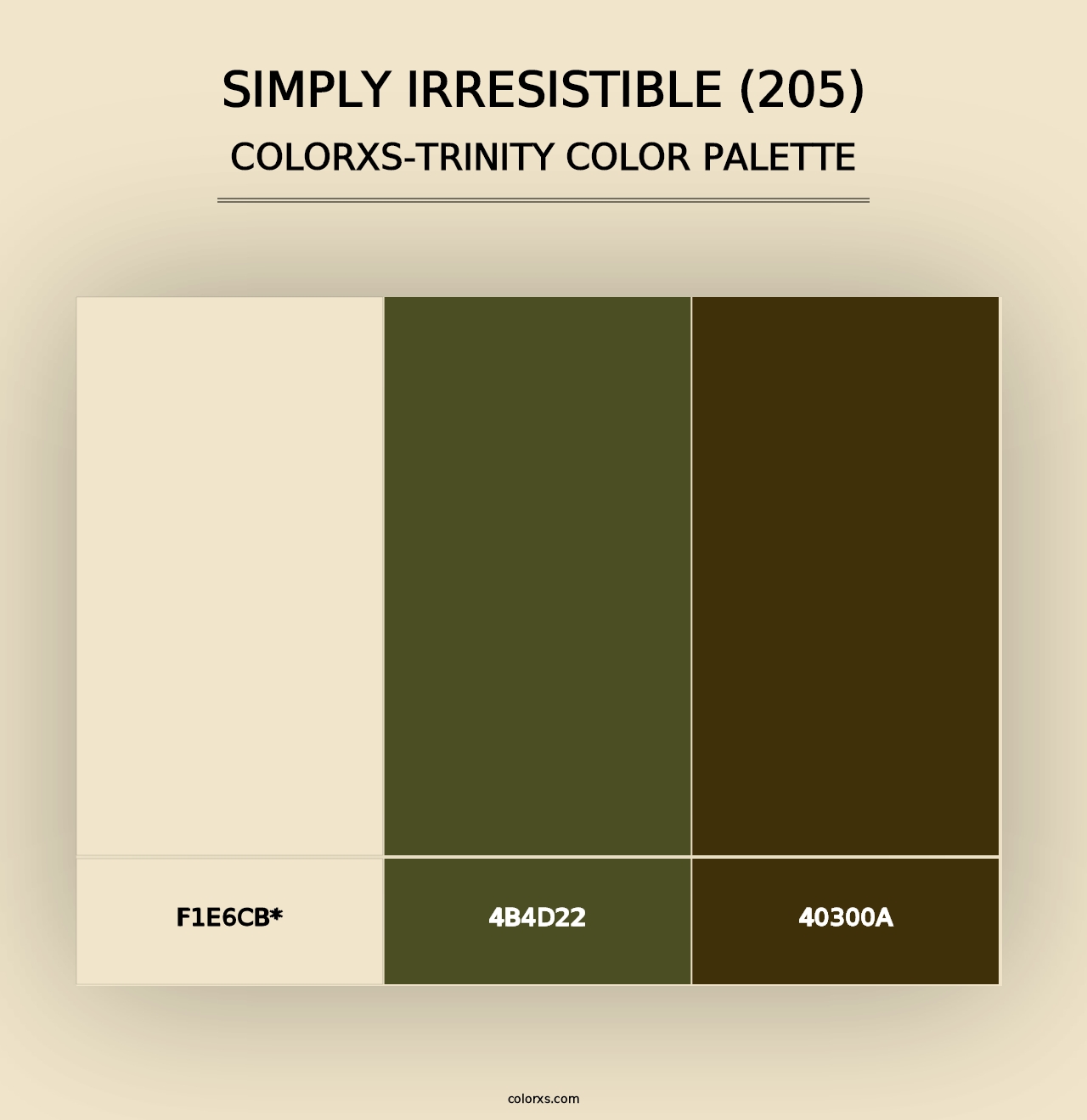 Simply Irresistible (205) - Colorxs Trinity Palette