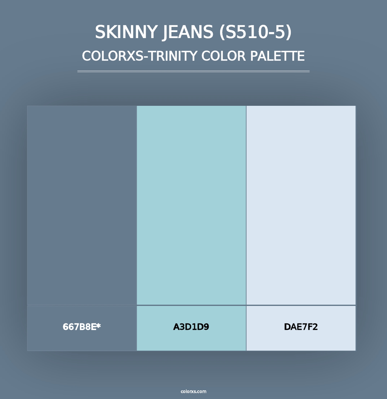 Skinny Jeans (S510-5) - Colorxs Trinity Palette