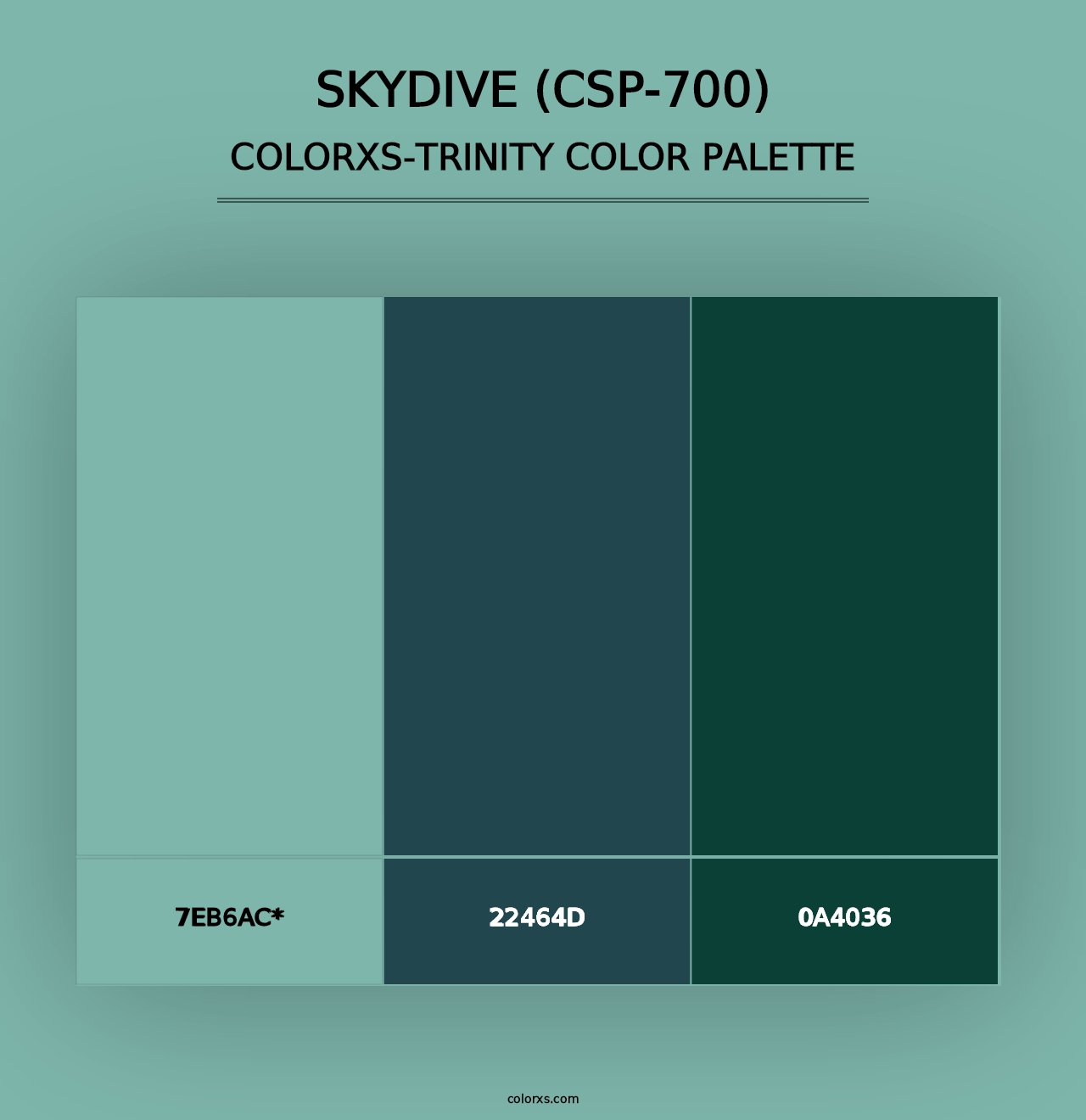 Skydive (CSP-700) - Colorxs Trinity Palette