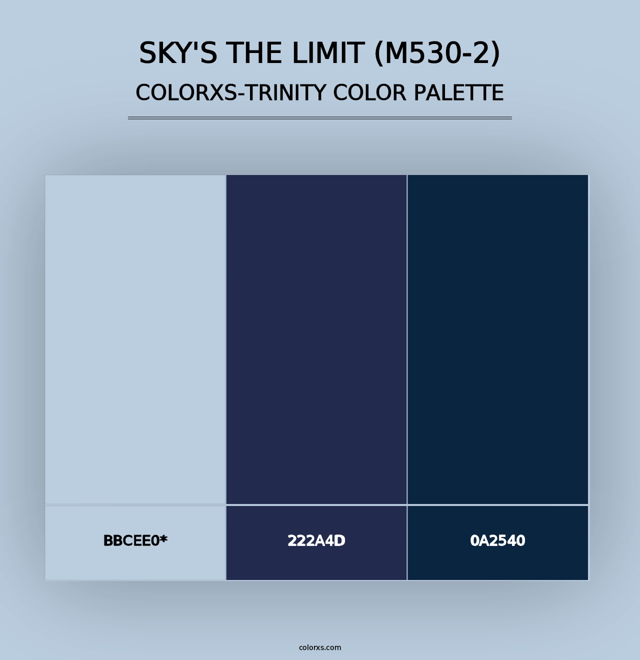 Sky'S The Limit (M530-2) - Colorxs Trinity Palette