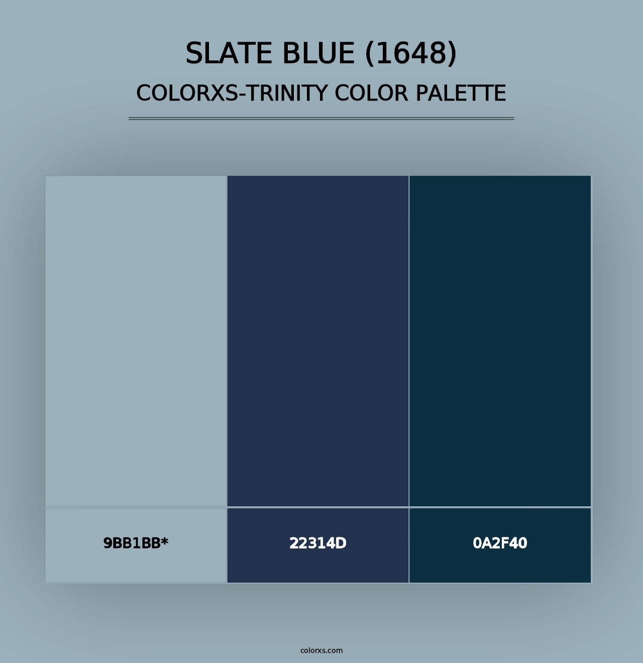 Slate Blue (1648) - Colorxs Trinity Palette