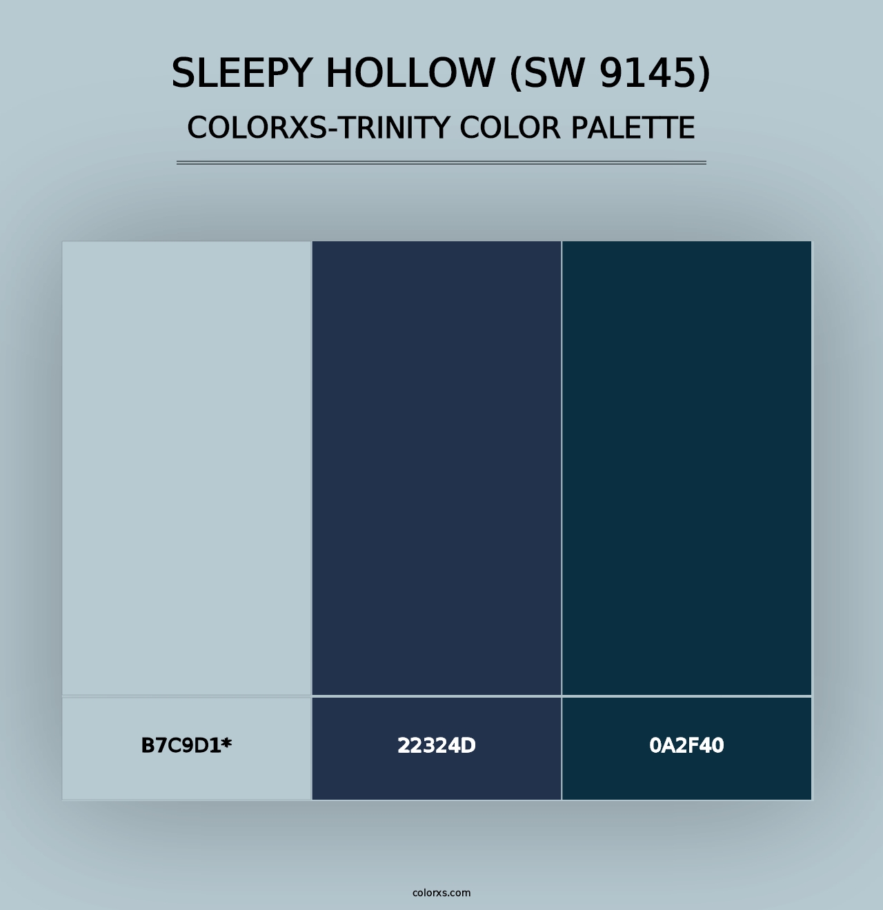 Sleepy Hollow (SW 9145) - Colorxs Trinity Palette