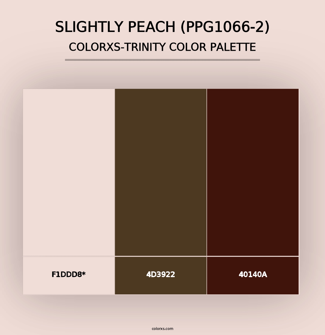 Slightly Peach (PPG1066-2) - Colorxs Trinity Palette