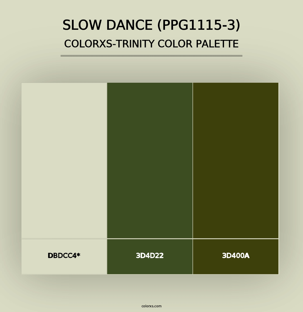 Slow Dance (PPG1115-3) - Colorxs Trinity Palette