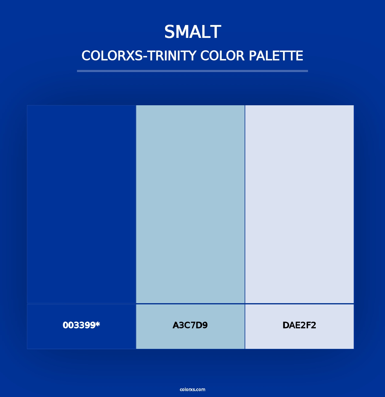 Smalt - Colorxs Trinity Palette