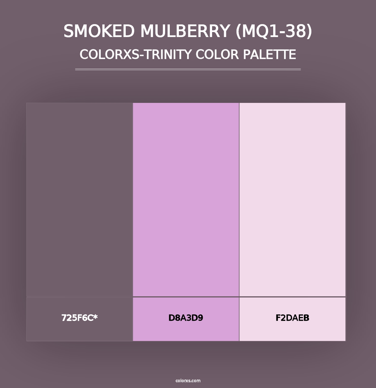 Smoked Mulberry (MQ1-38) - Colorxs Trinity Palette