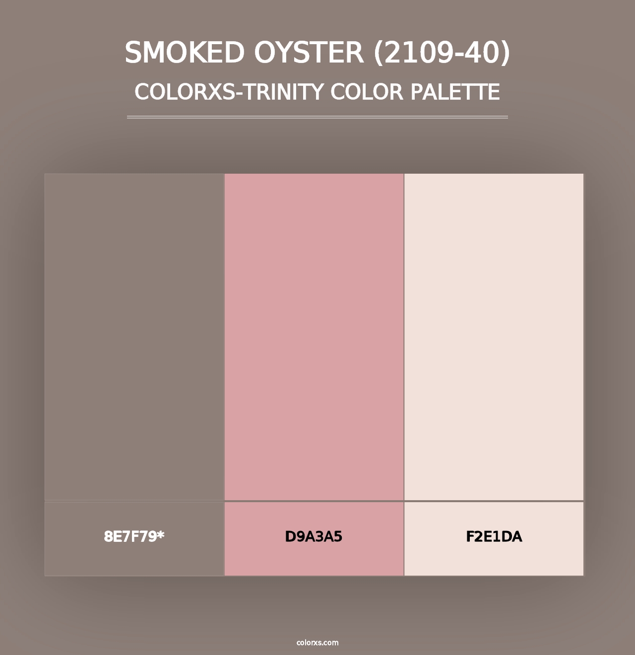 Smoked Oyster (2109-40) - Colorxs Trinity Palette