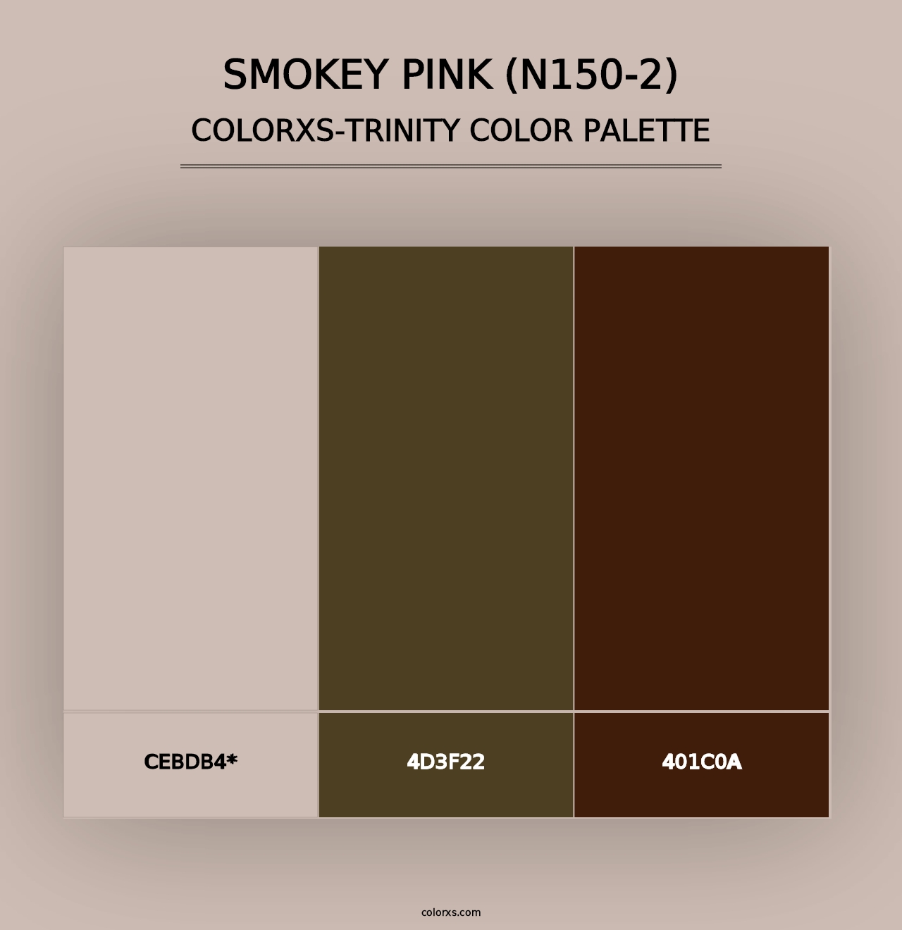 Smokey Pink (N150-2) - Colorxs Trinity Palette