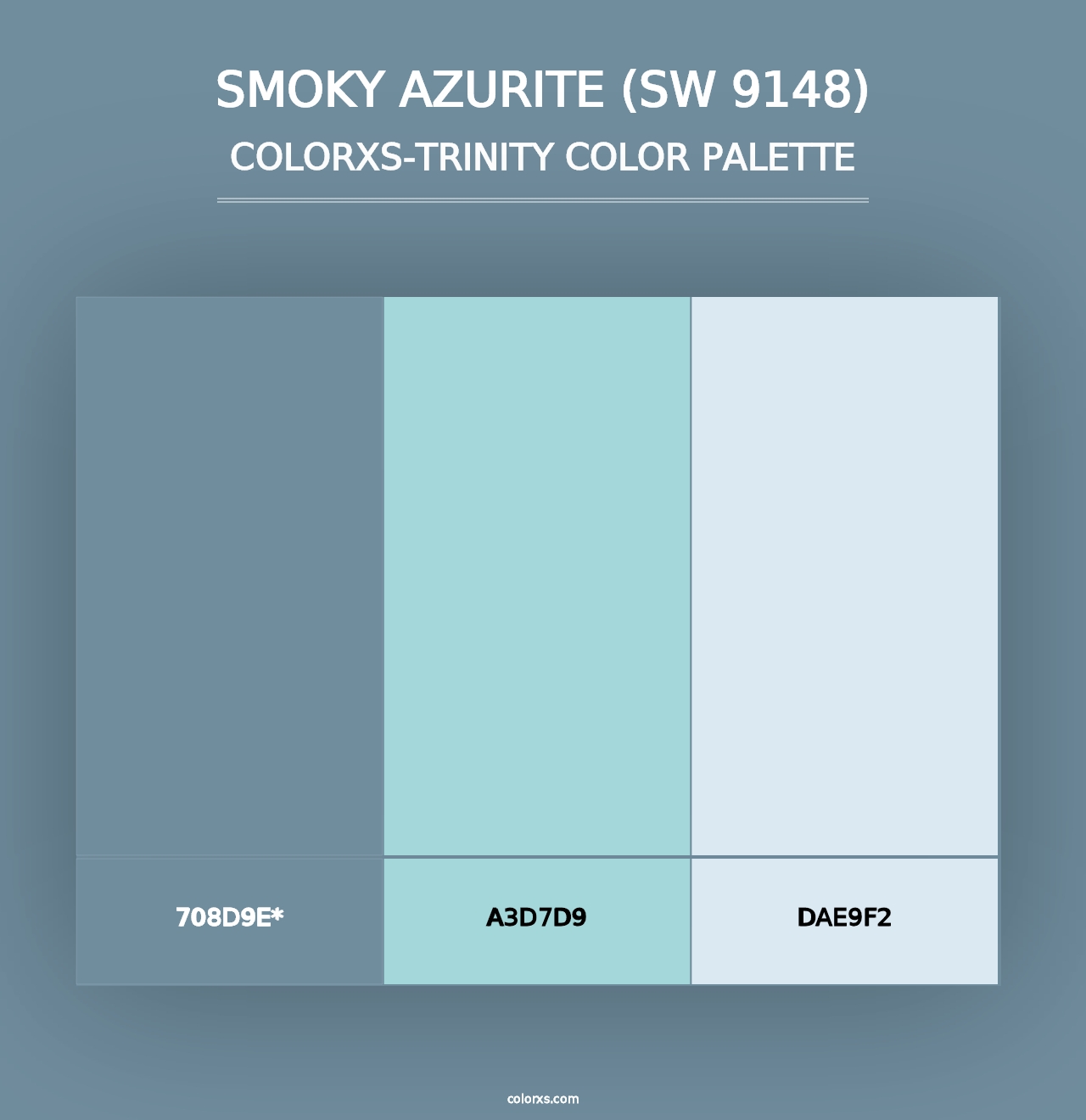 Smoky Azurite (SW 9148) - Colorxs Trinity Palette