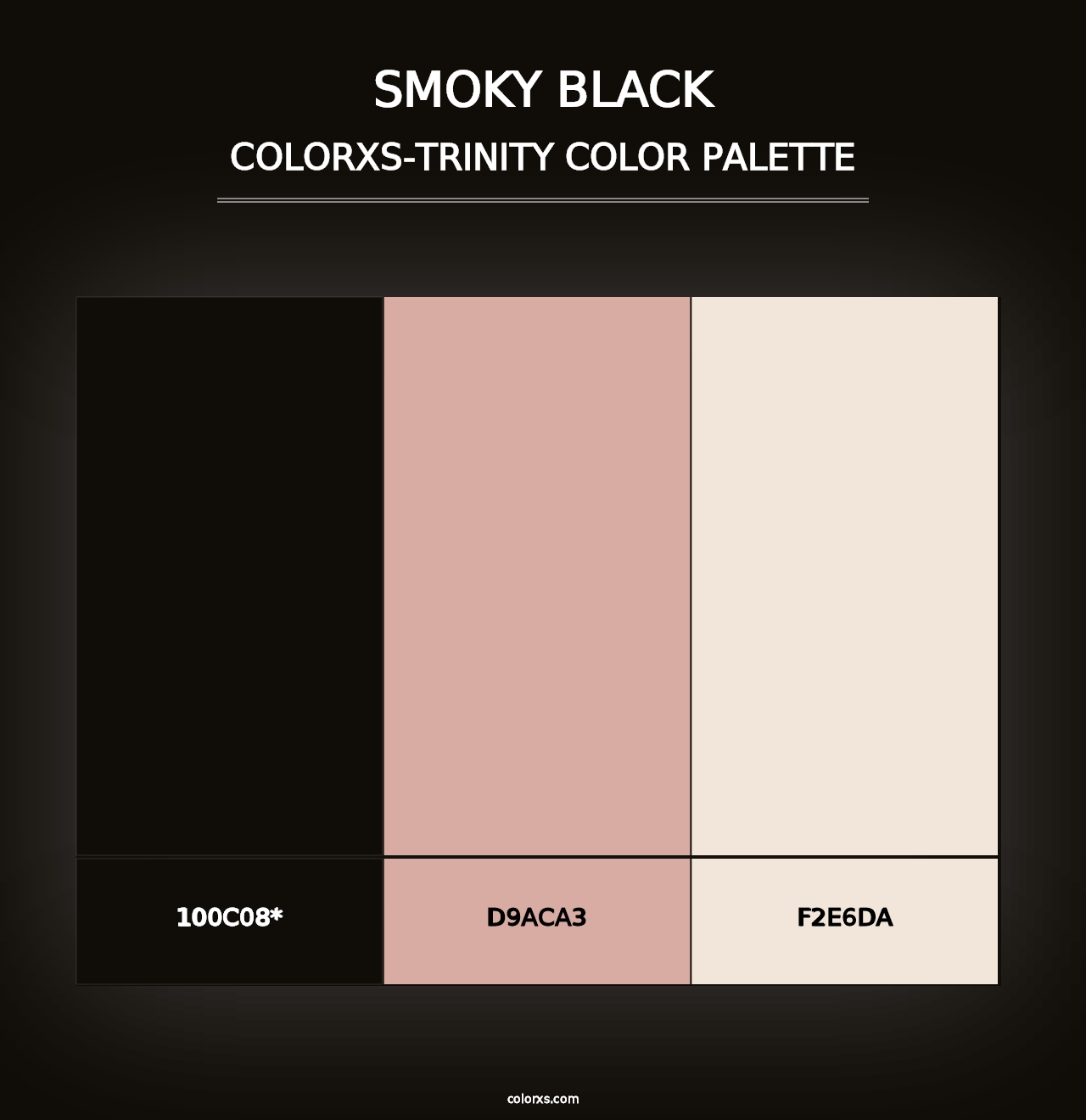 Smoky Black - Colorxs Trinity Palette