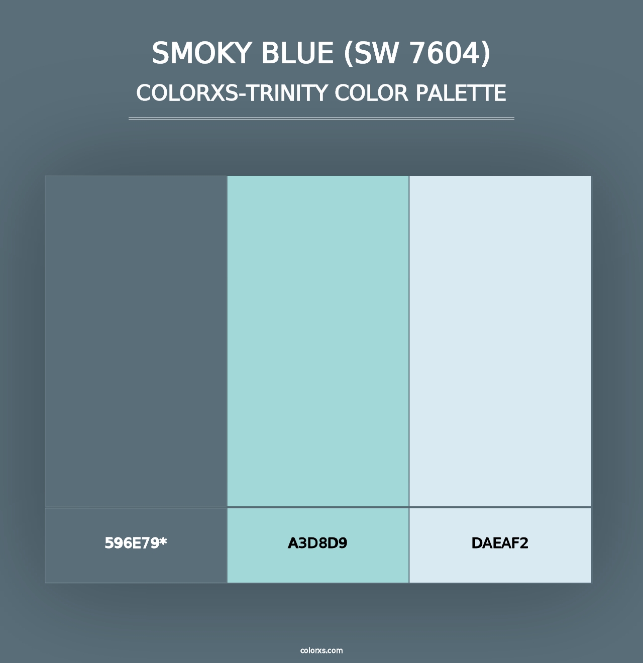 Smoky Blue (SW 7604) - Colorxs Trinity Palette