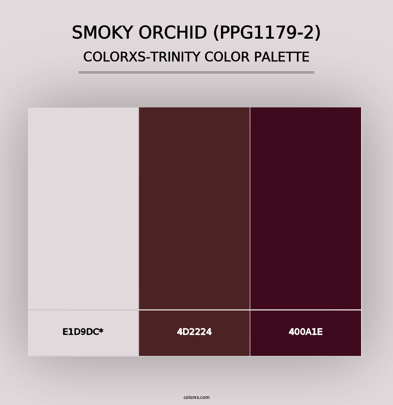 Smoky Orchid (PPG1179-2) - Colorxs Trinity Palette