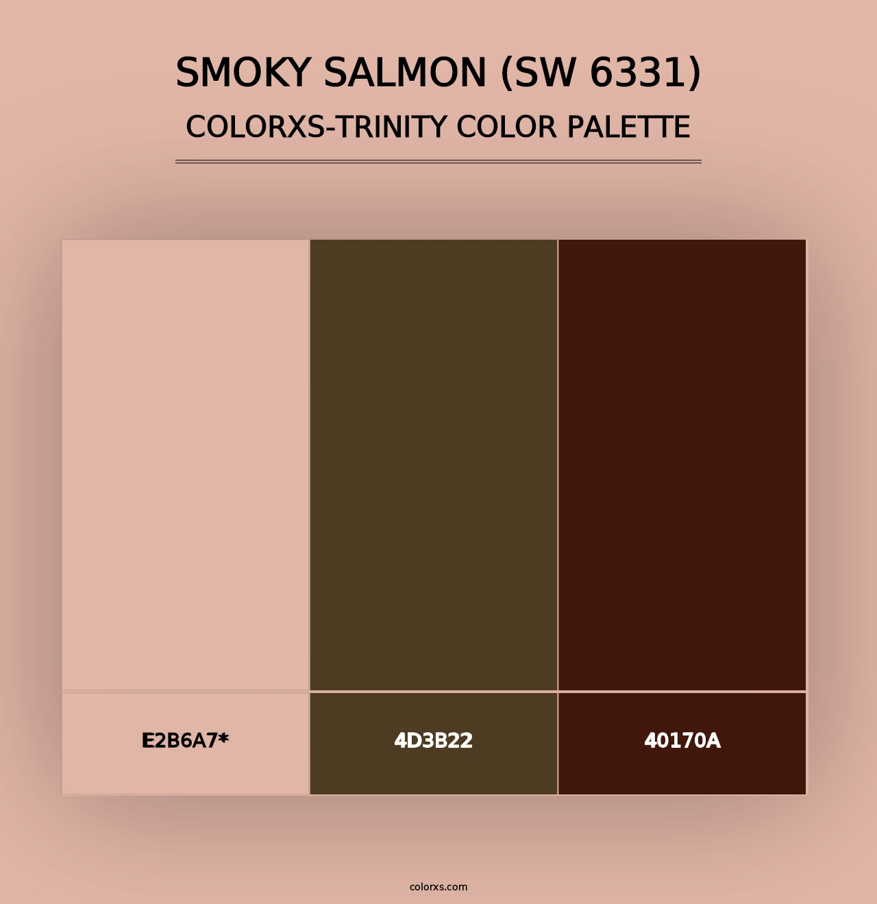 Smoky Salmon (SW 6331) - Colorxs Trinity Palette