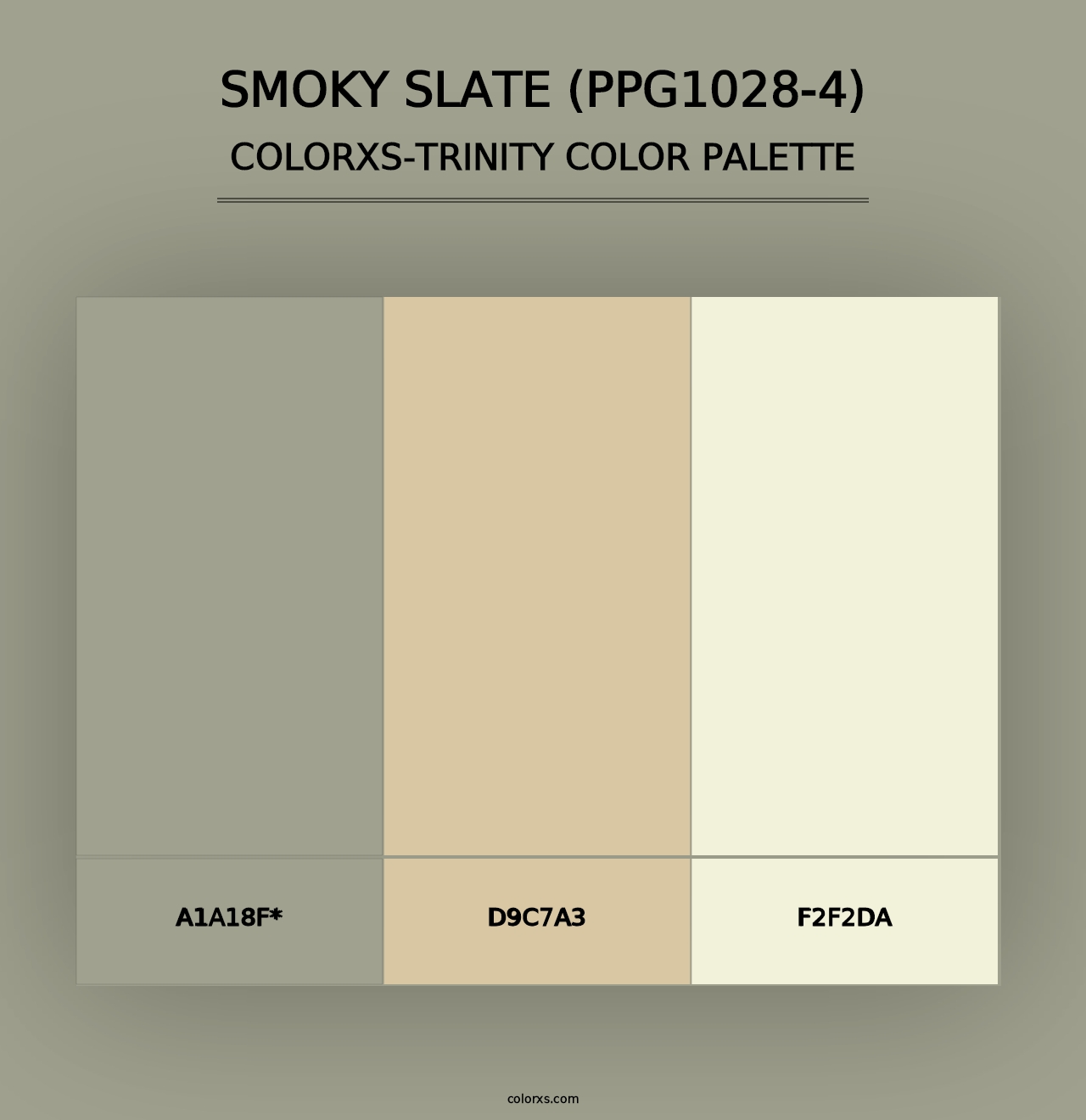 Smoky Slate (PPG1028-4) - Colorxs Trinity Palette