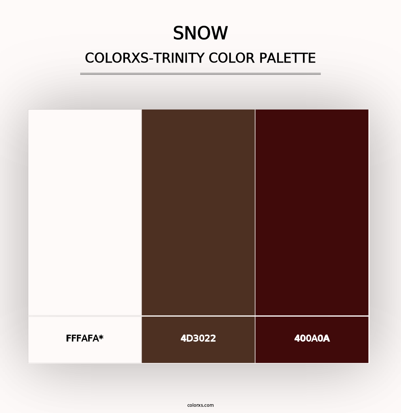 Snow - Colorxs Trinity Palette