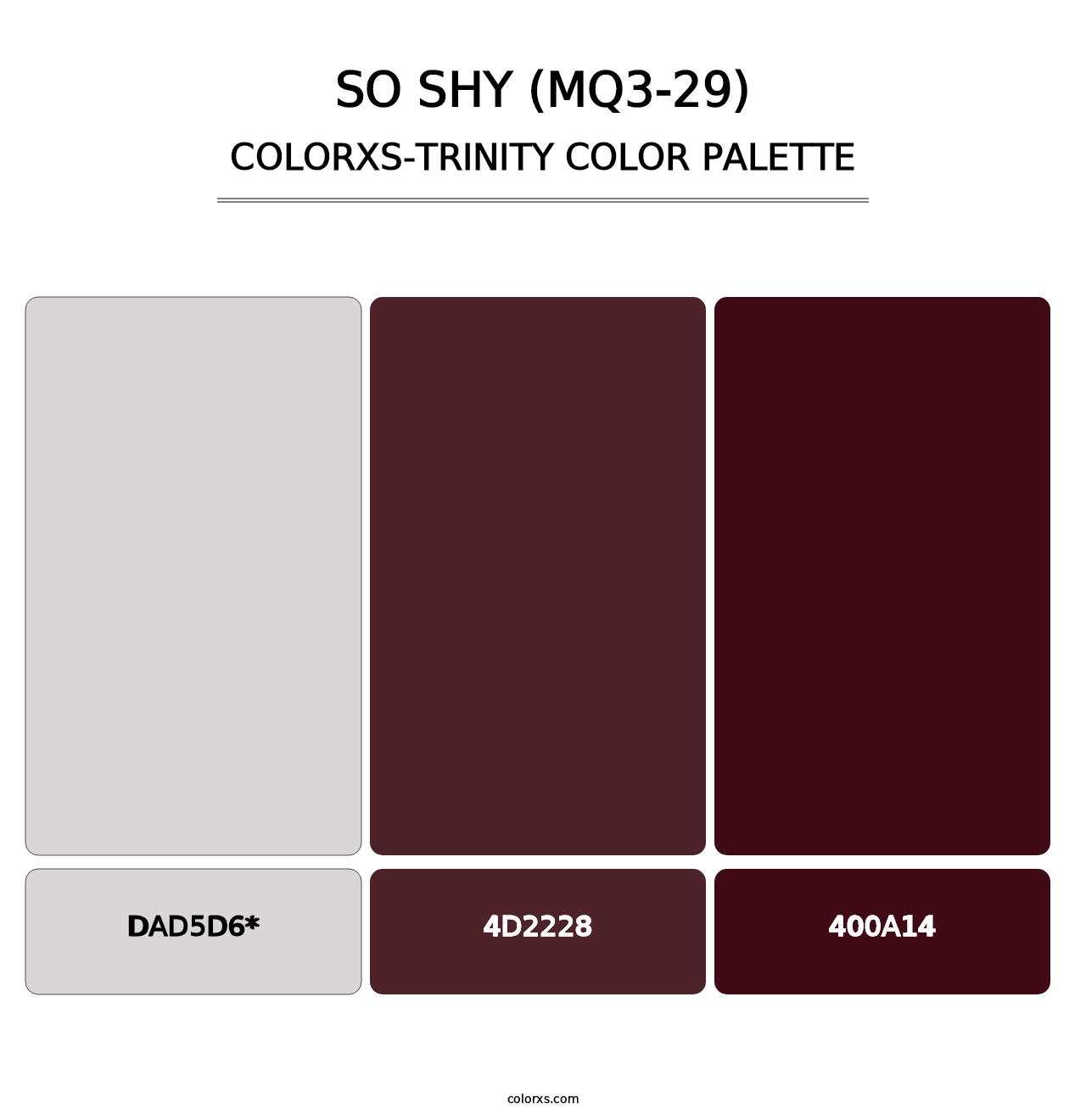 So Shy (MQ3-29) - Colorxs Trinity Palette