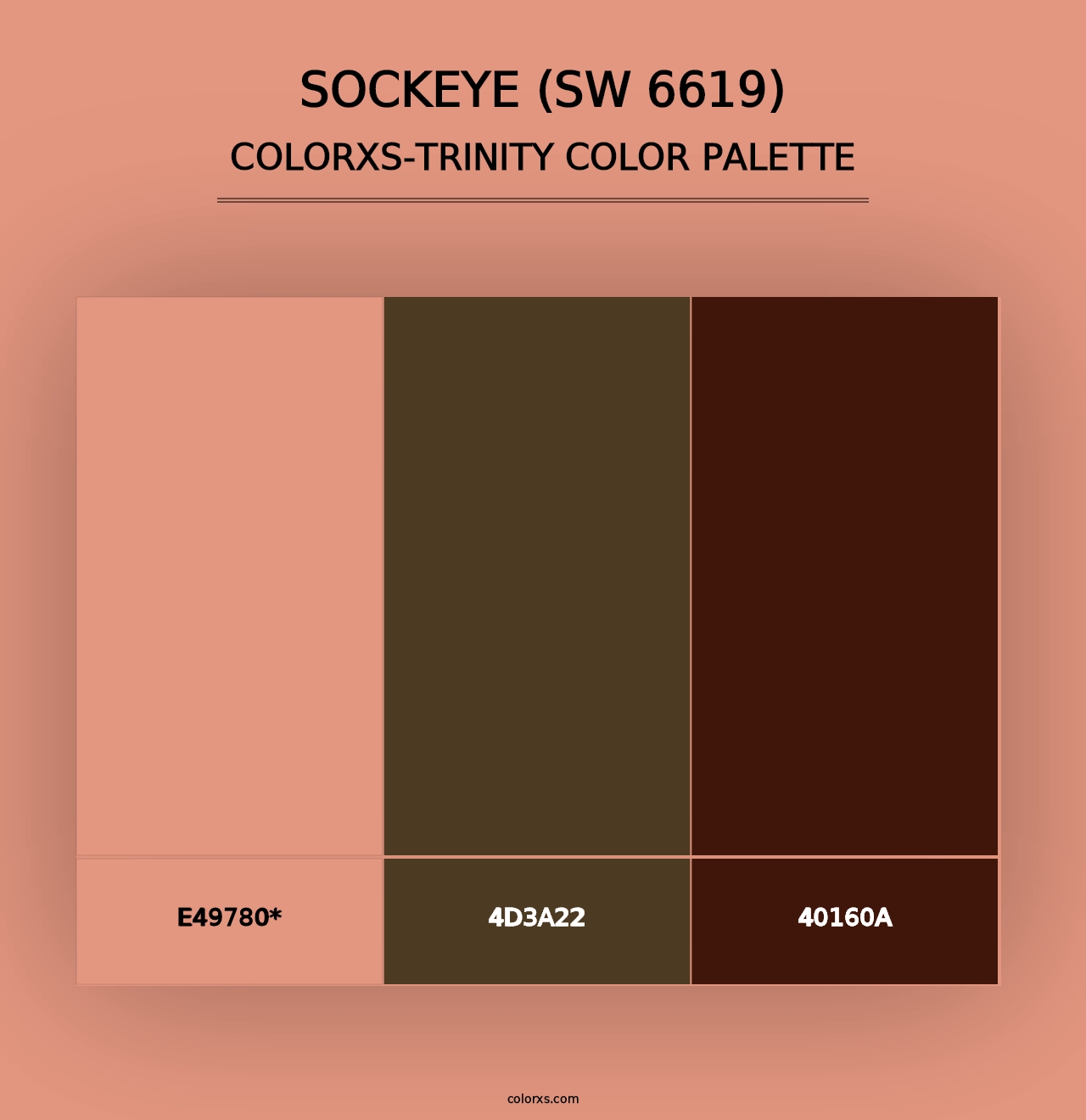 Sockeye (SW 6619) - Colorxs Trinity Palette