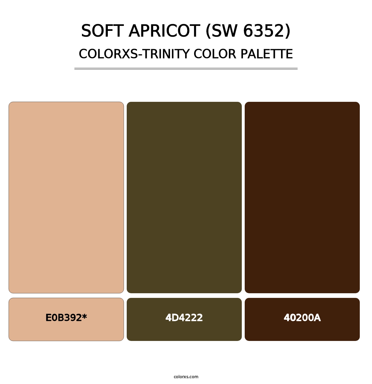 Soft Apricot (SW 6352) - Colorxs Trinity Palette