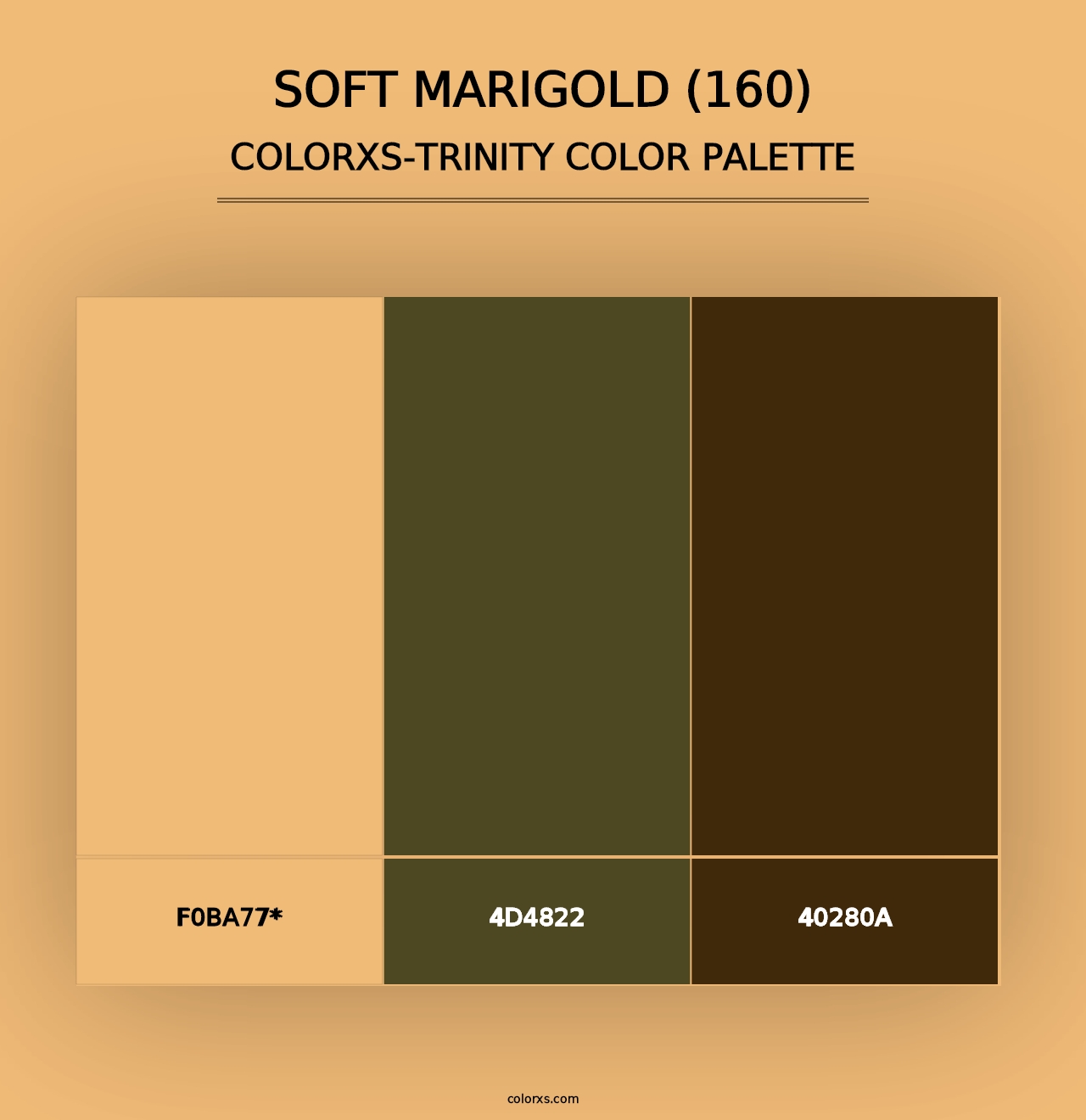 Soft Marigold (160) - Colorxs Trinity Palette