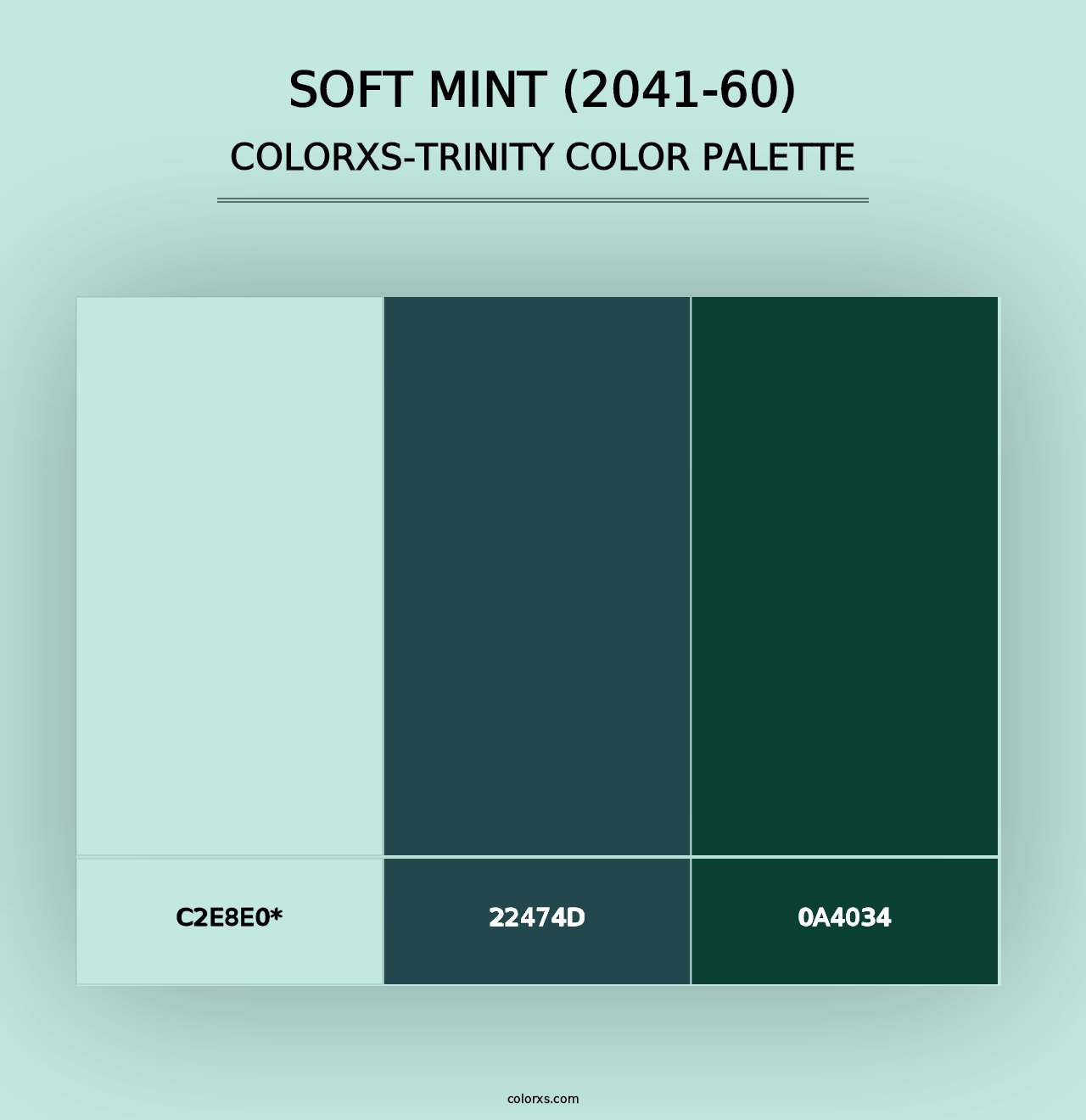 Soft Mint (2041-60) - Colorxs Trinity Palette