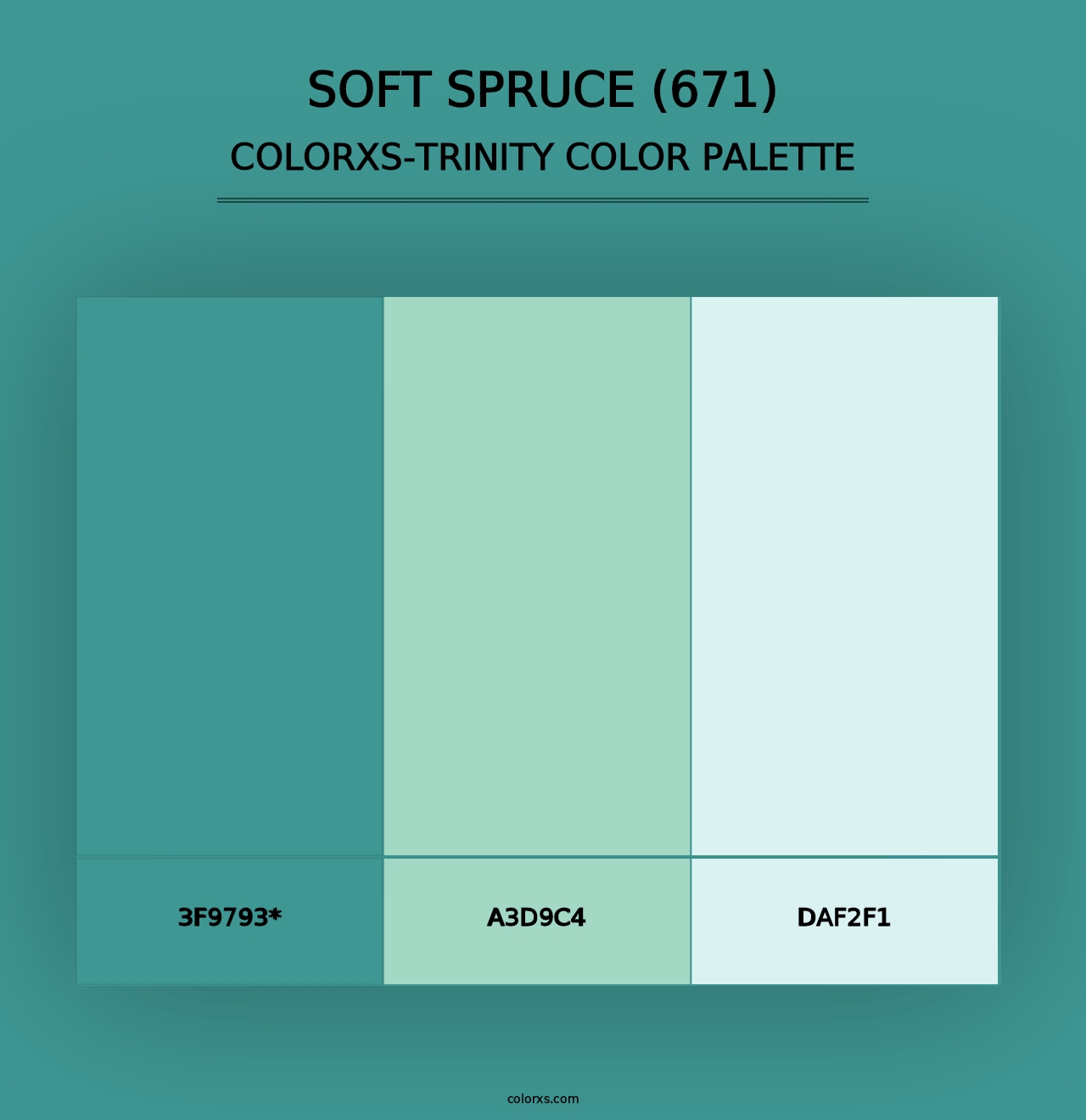 Soft Spruce (671) - Colorxs Trinity Palette