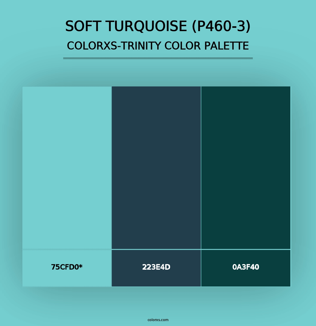 Soft Turquoise (P460-3) - Colorxs Trinity Palette