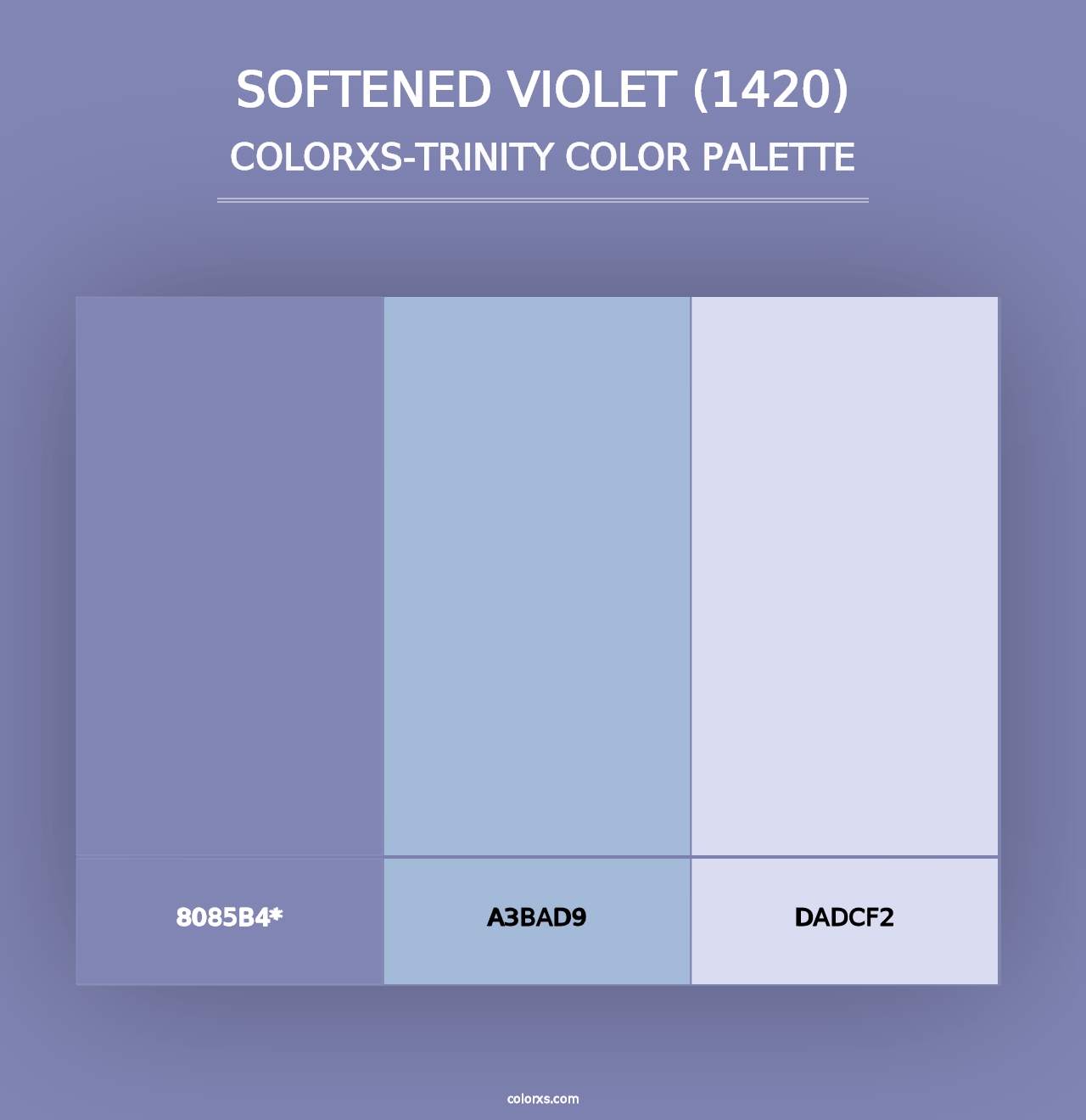 Softened Violet (1420) - Colorxs Trinity Palette